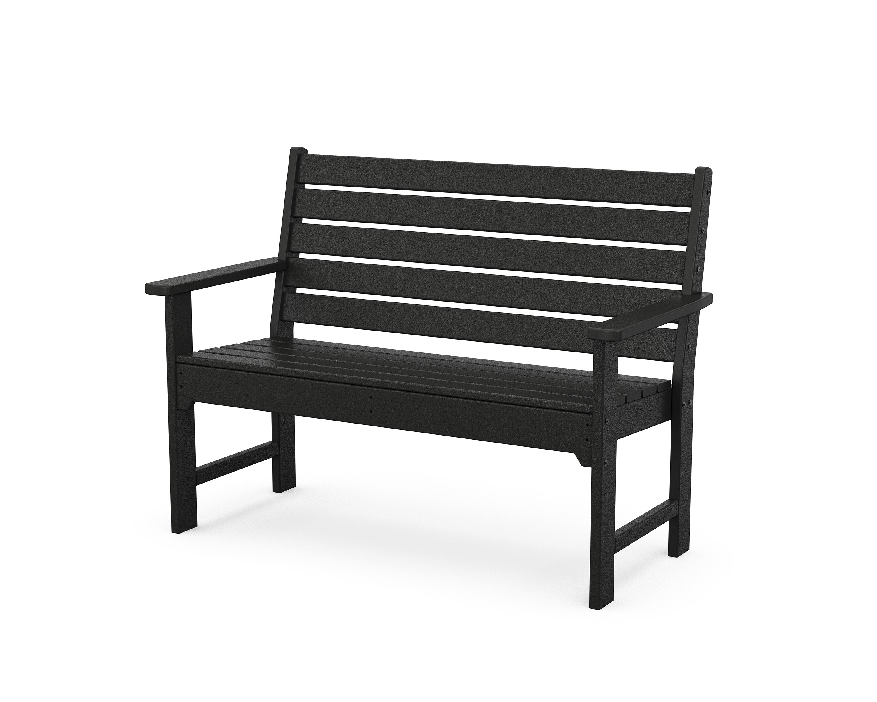 Monterey Bay 48" Bench in Charcoal Black