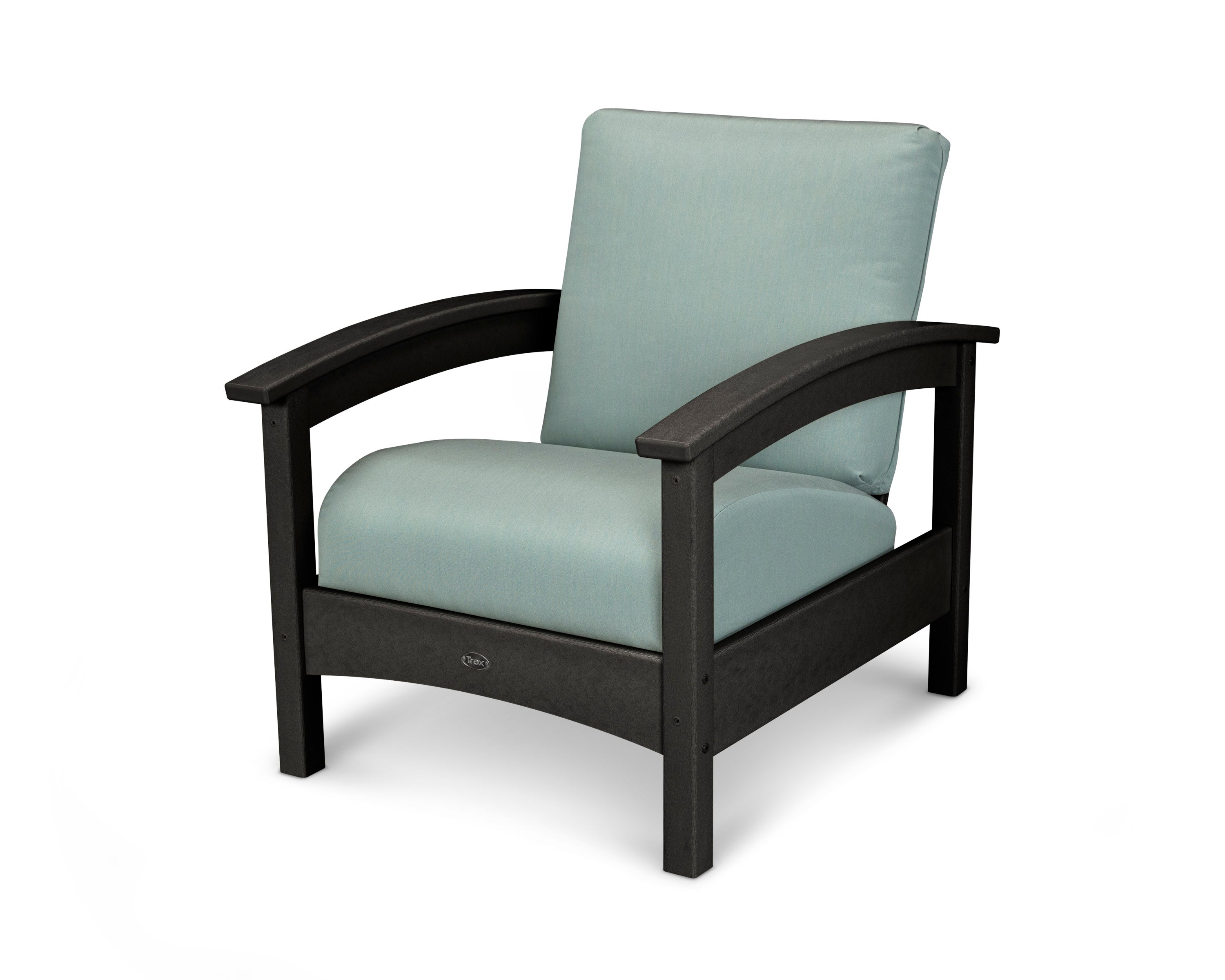 Rockport Club Chair in Charcoal Black / Spa