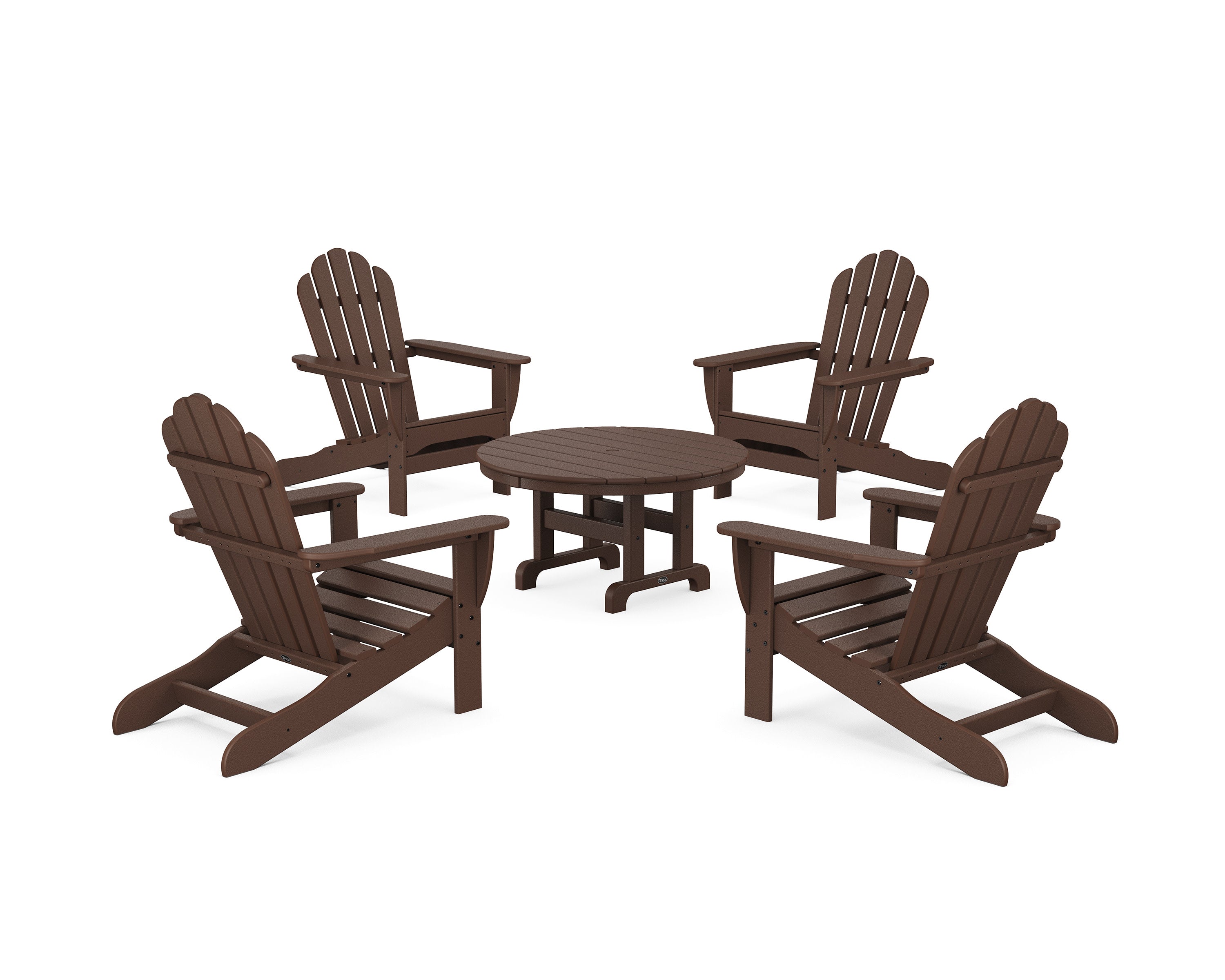 5-Piece Monterey Bay Adirondack Chair Conversation Group in Vintage Lantern