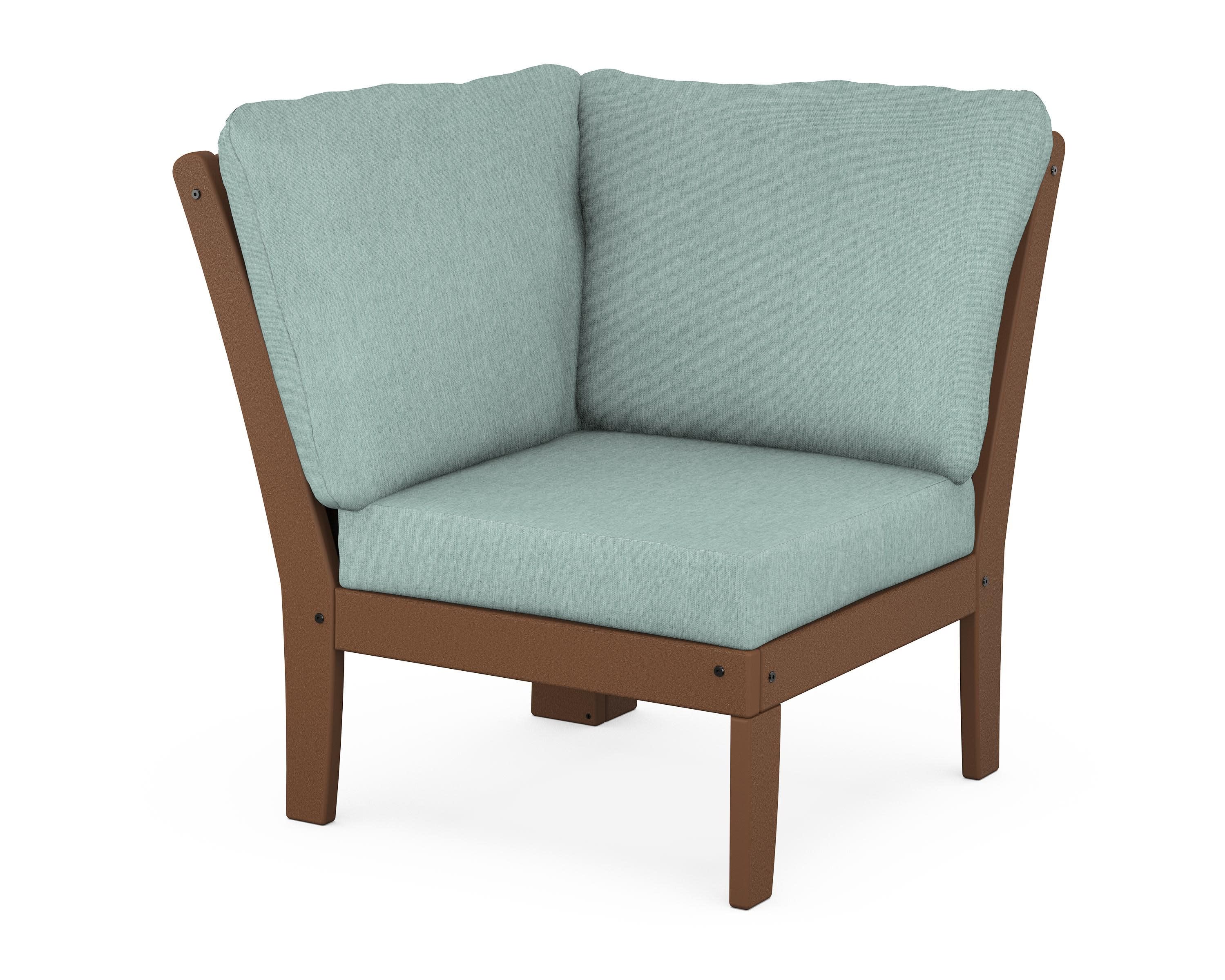 Yacht Club Modular Corner Chair in Tree House / Glacier Spa