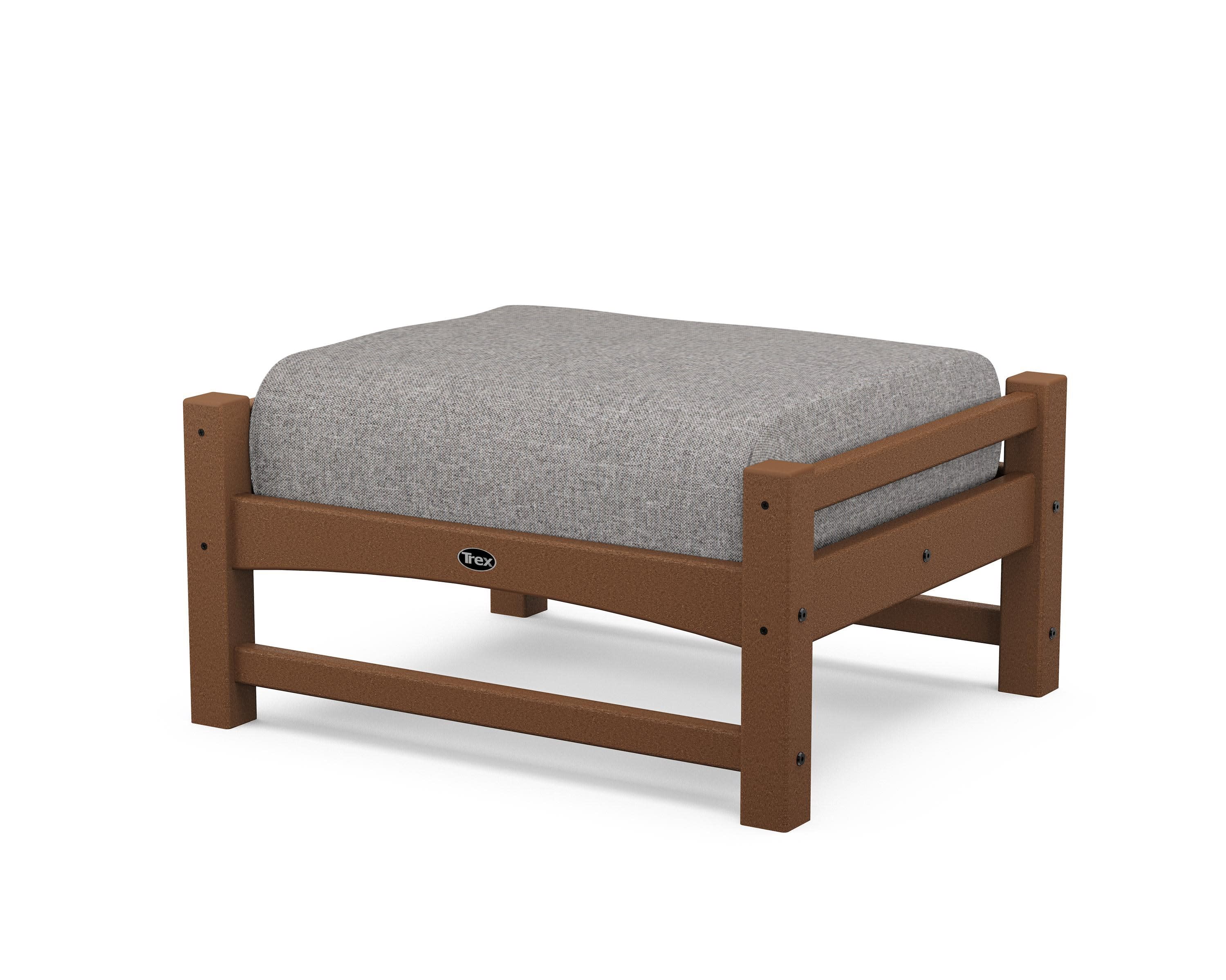 Rockport Club Ottoman in Tree House / Grey Mist