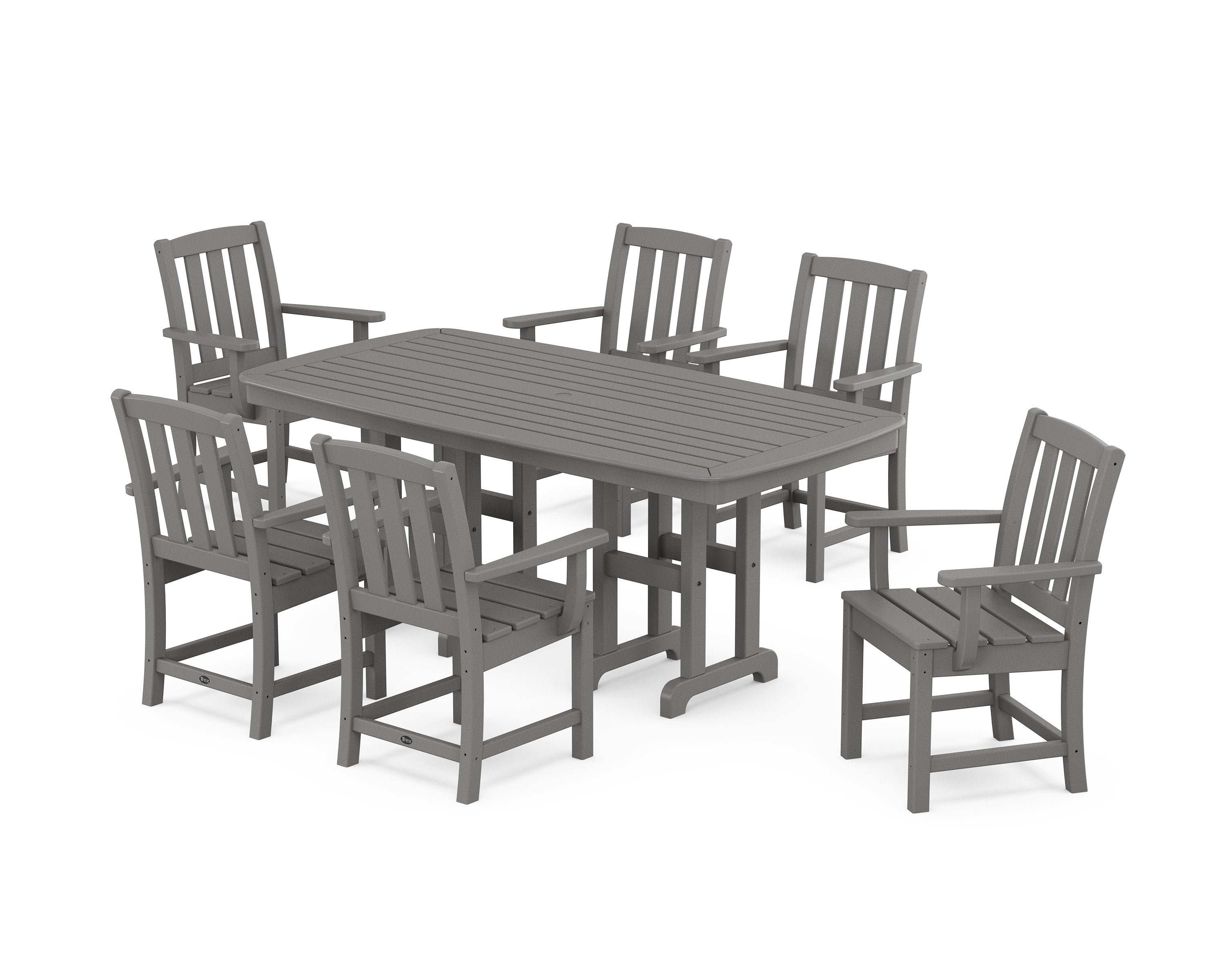 Cape Cod Arm Chair 7-Piece Dining Set in Stepping Stone
