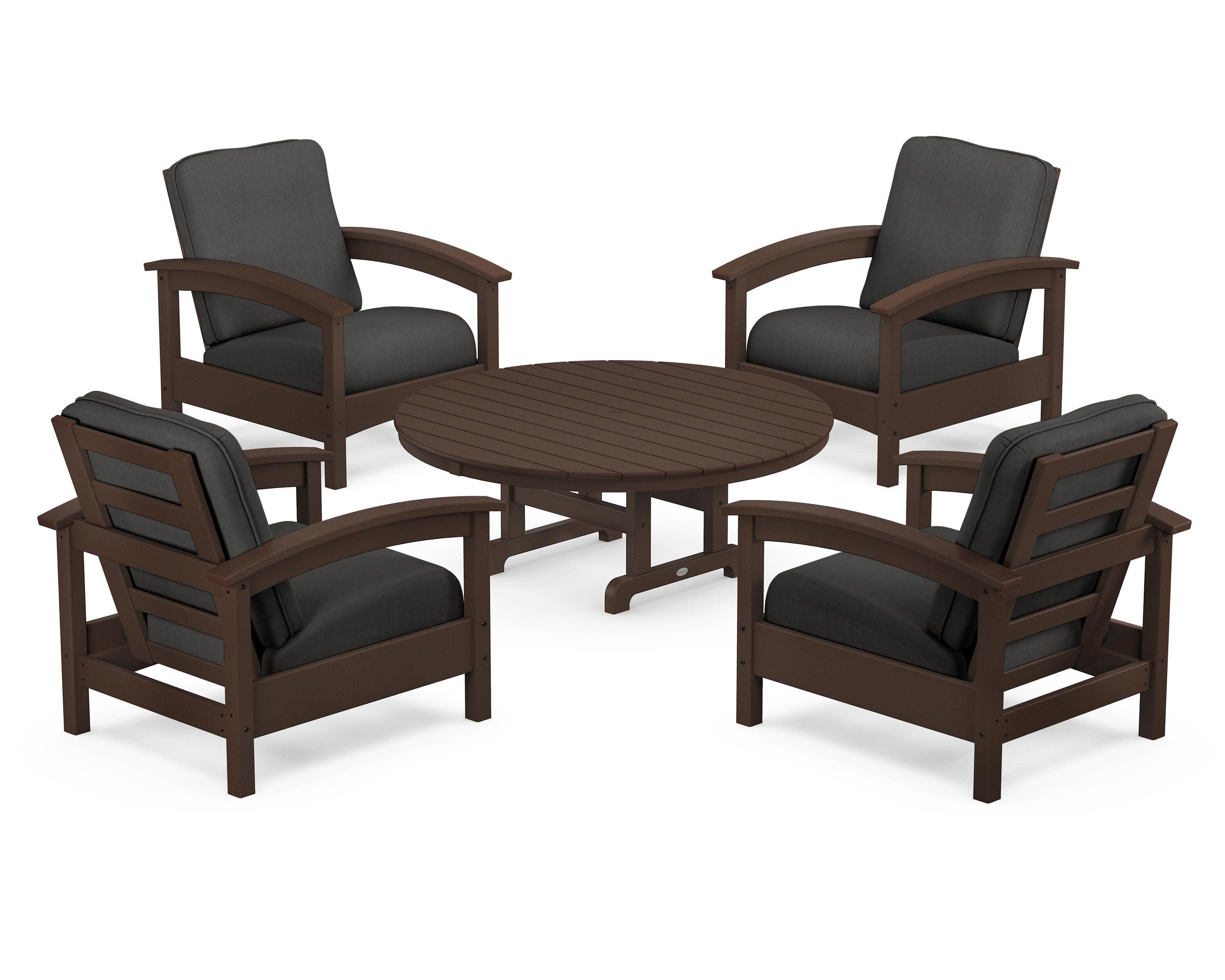 Rockport 5-Piece Deep Seating Set in Vintage Lantern / Spectrum Carbon