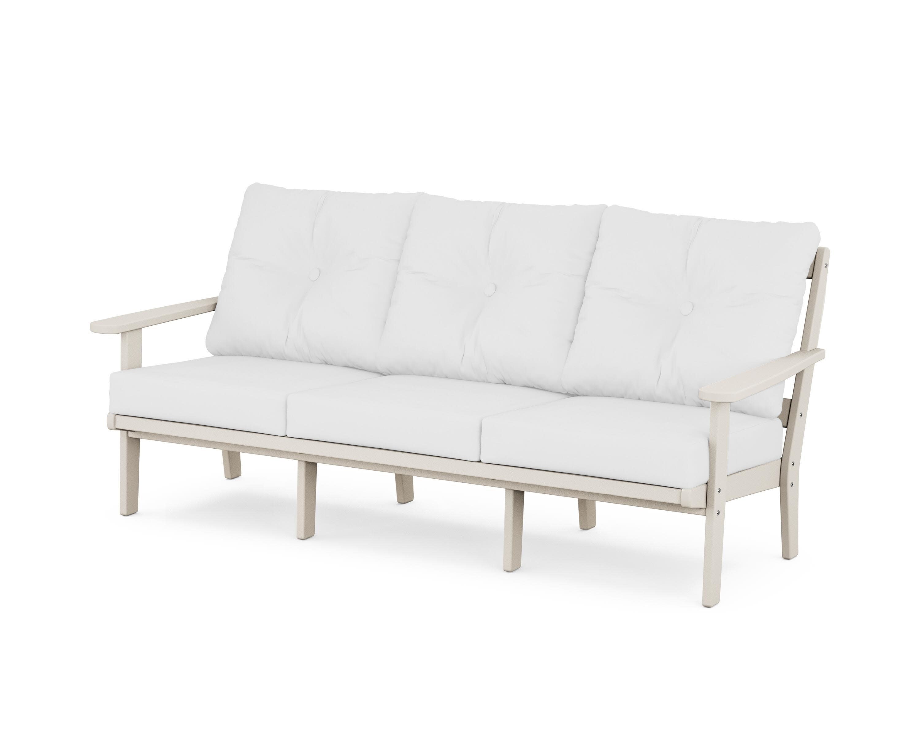 Cape Cod Deep Seating Sofa in Sand Castle / Natural