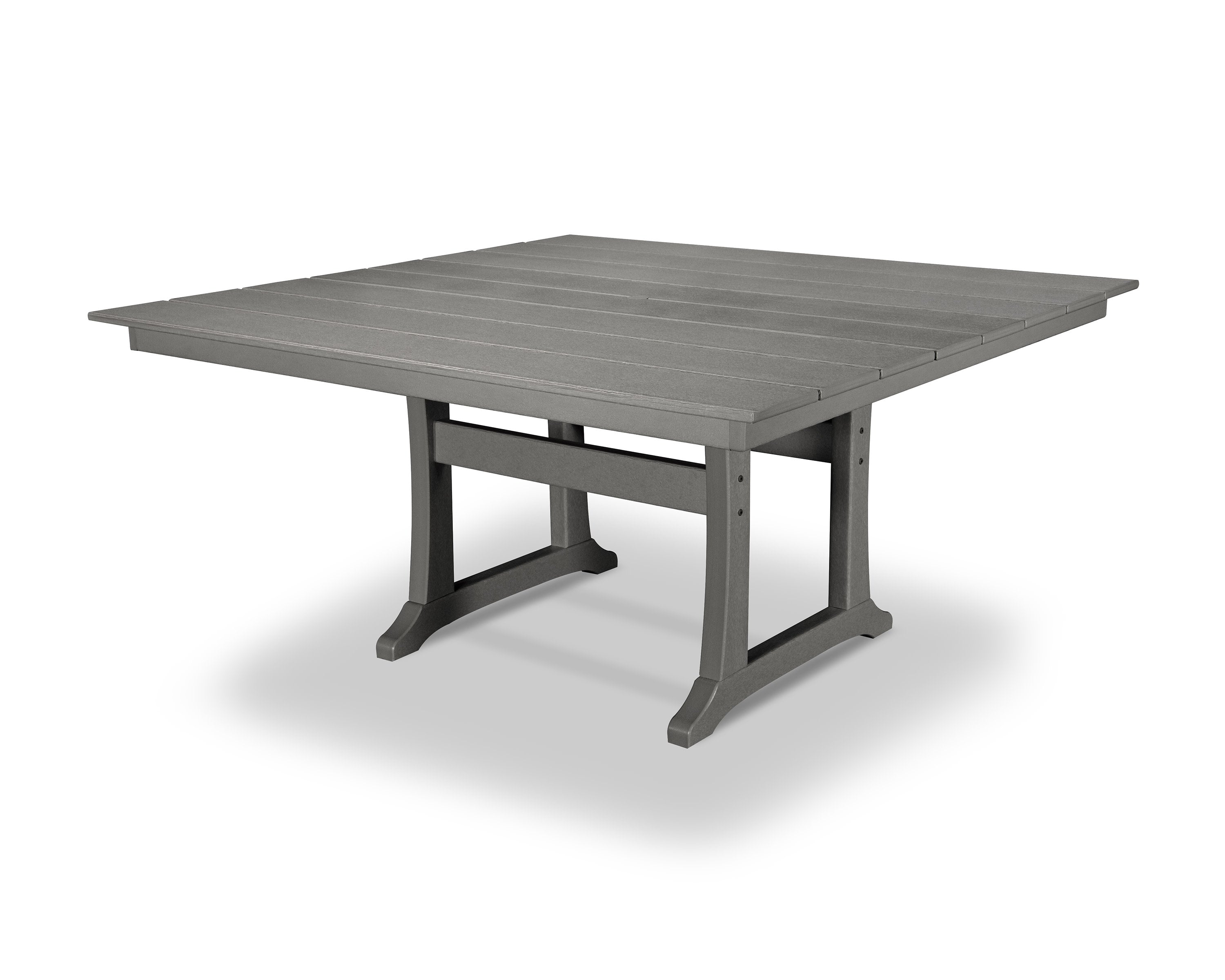 Farmhouse Trestle 59" Dining Table in Stepping Stone