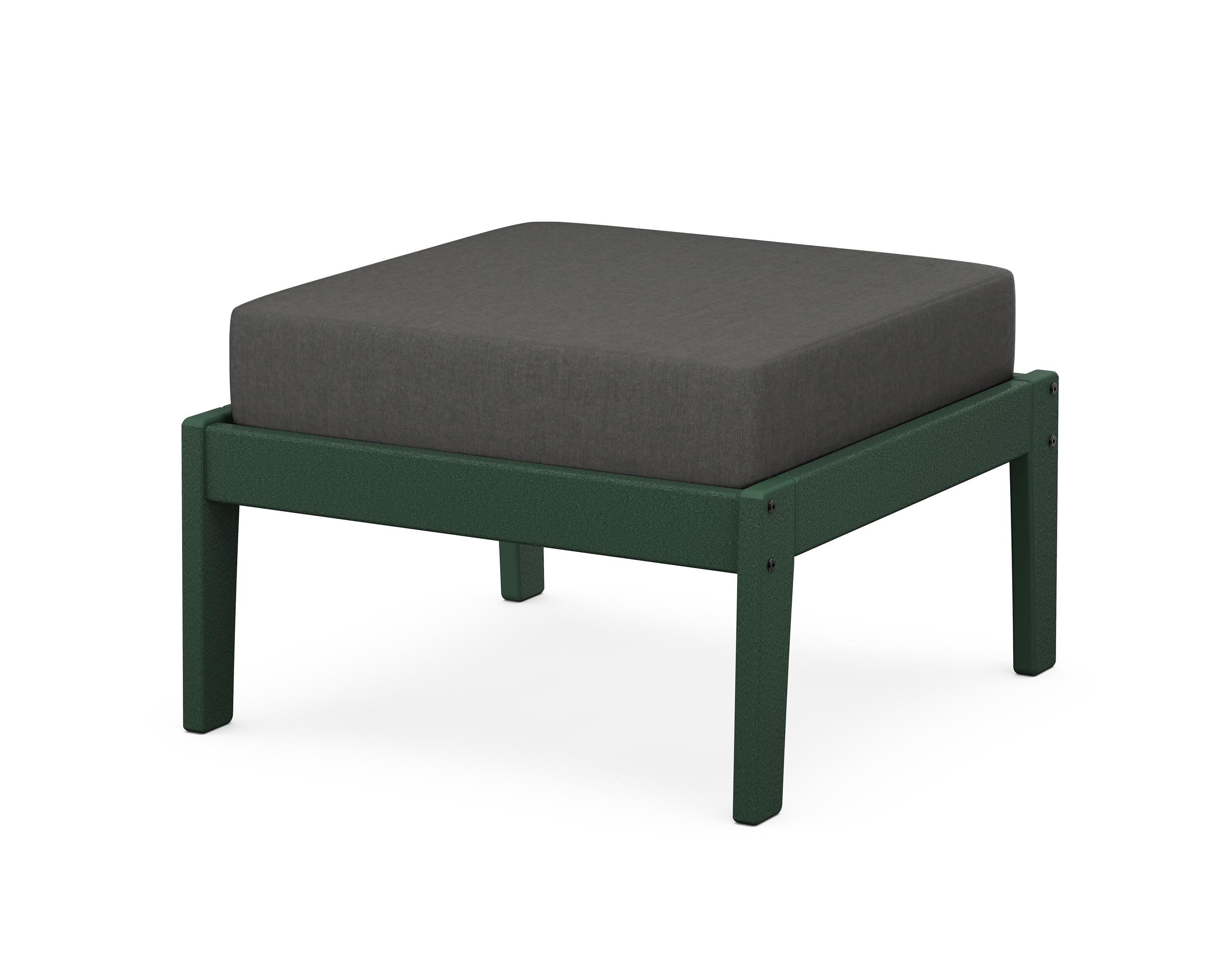 Deep Seating Ottoman in Green / Spectrum Carbon