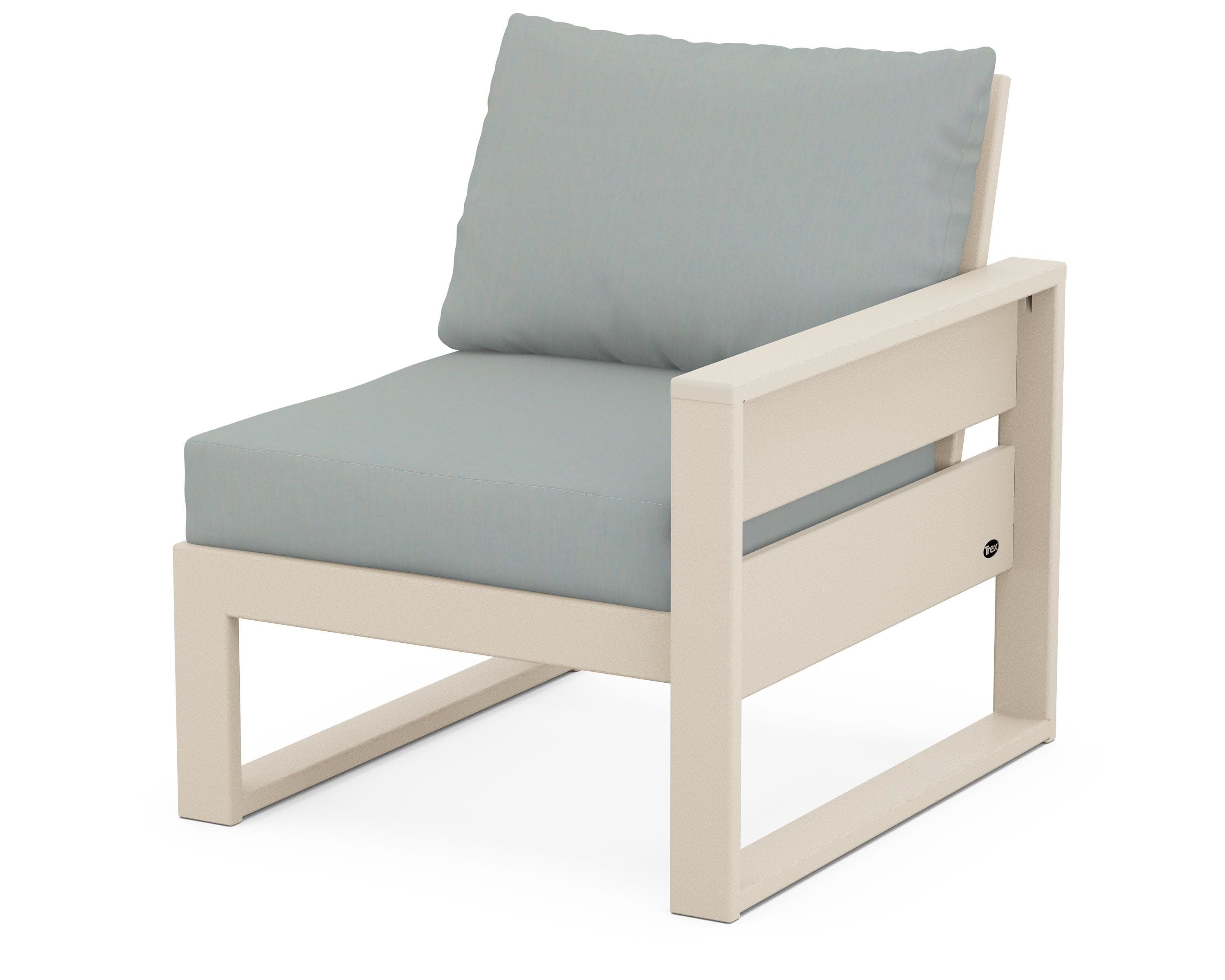 Eastport Modular Right Arm Chair in Sand Castle / Spa