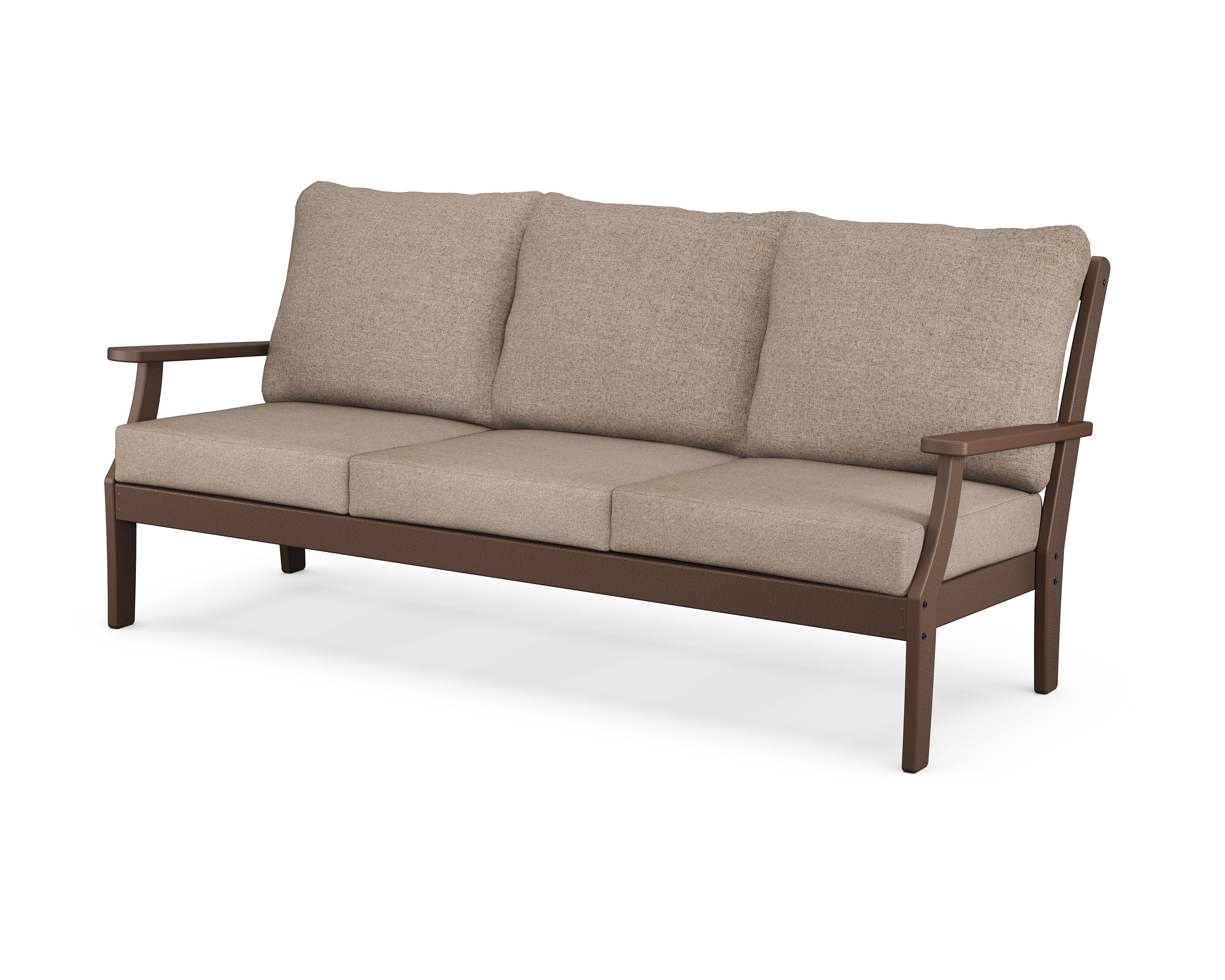 Yacht Club Deep Seating Sofa in Vintage Lantern / Spiced Burlap