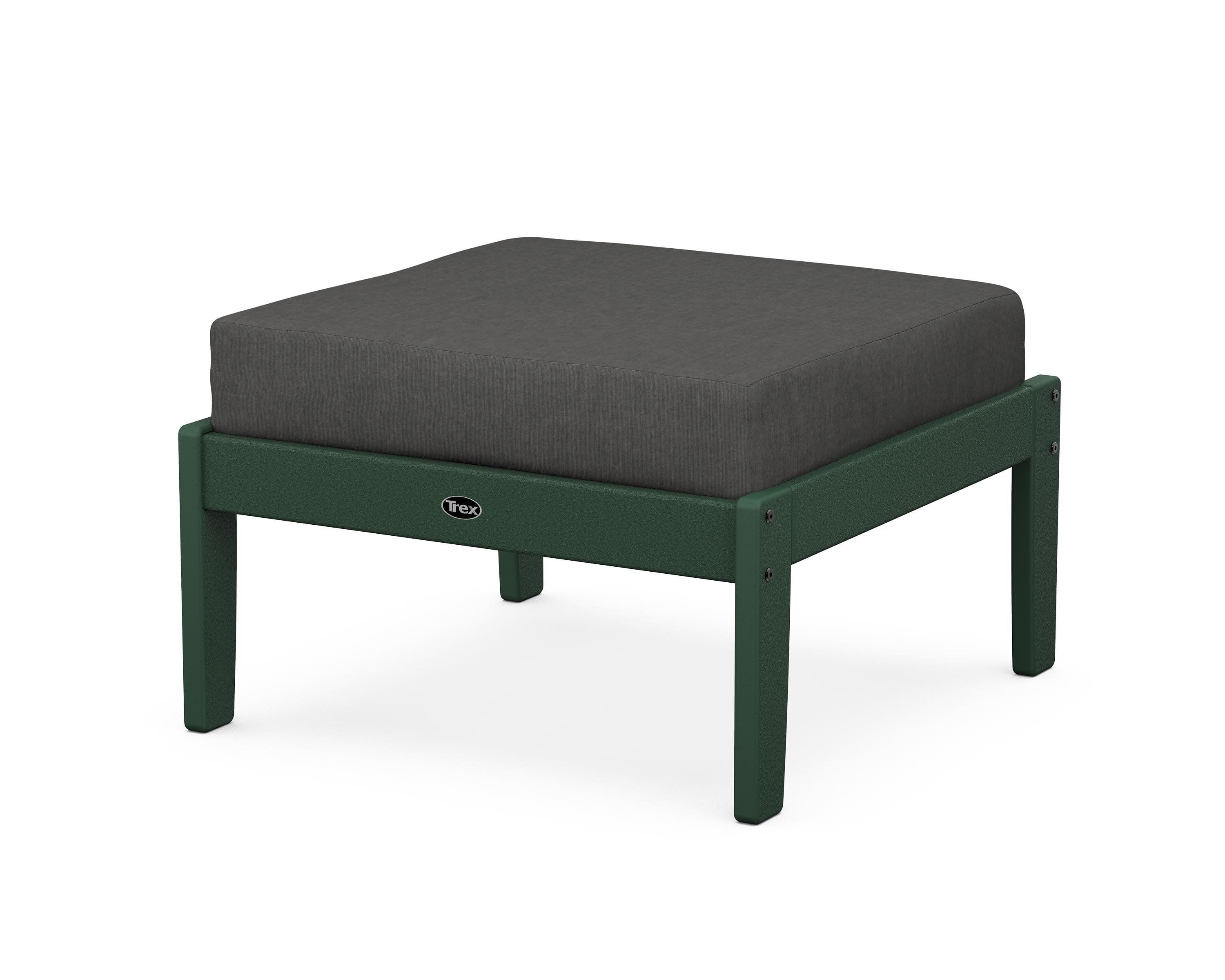 Yacht Club Deep Seating Ottoman in Rainforest Canopy / Spectrum Carbon