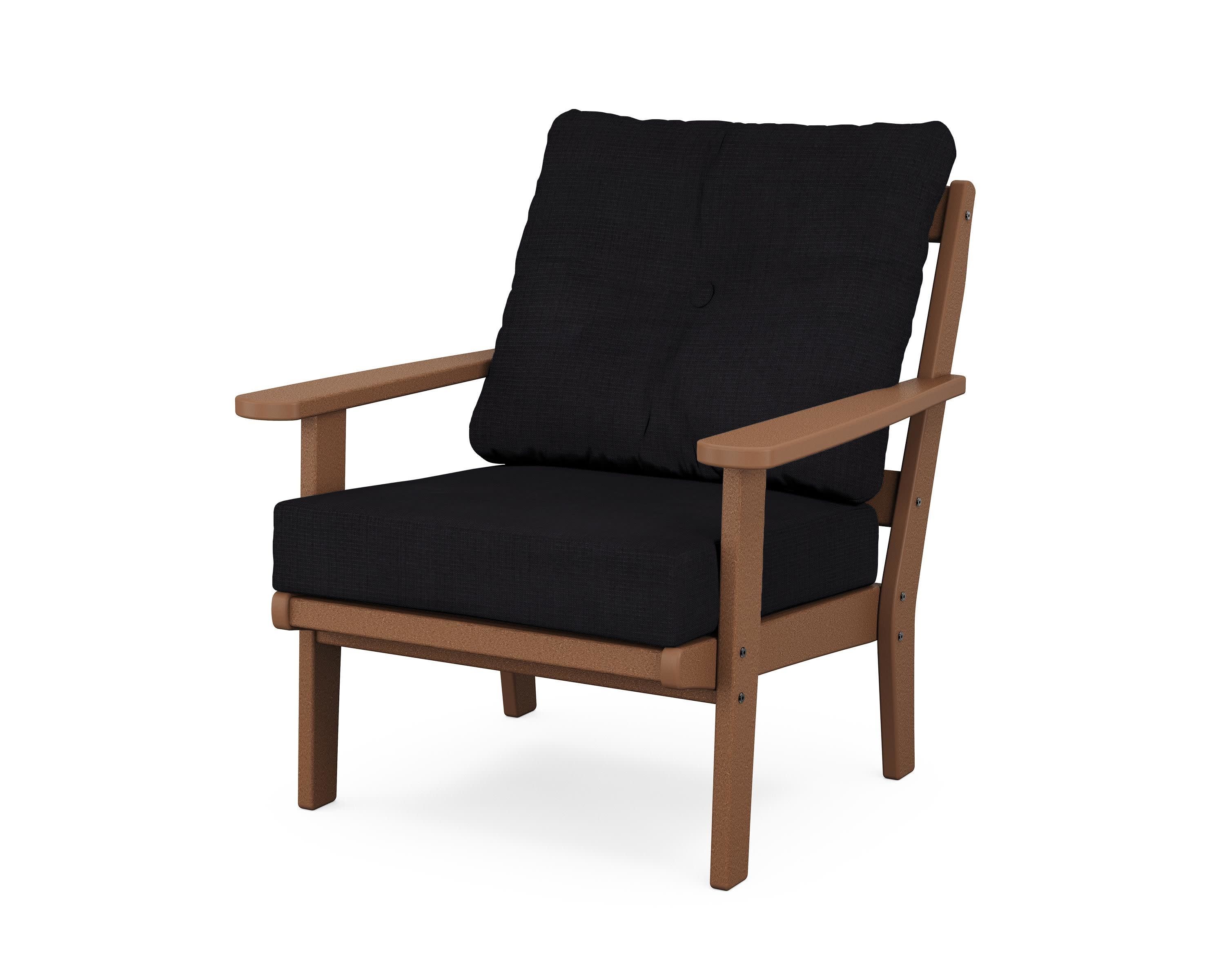 Cape Cod Deep Seating Chair in Tree House / Midnight Linen