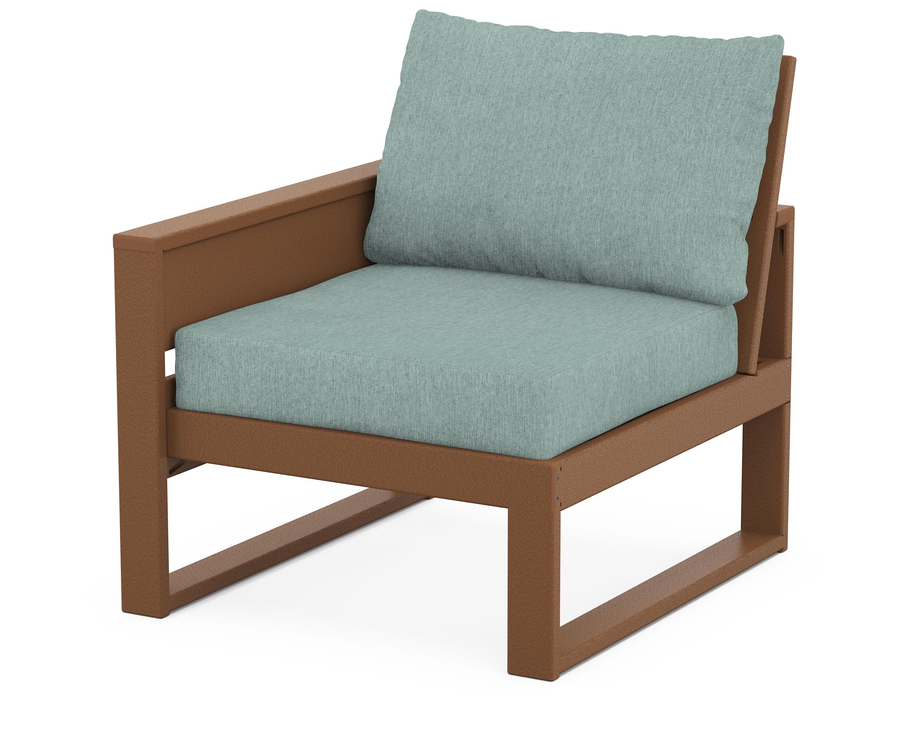 Eastport Modular Left Arm Chair in Tree House / Glacier Spa
