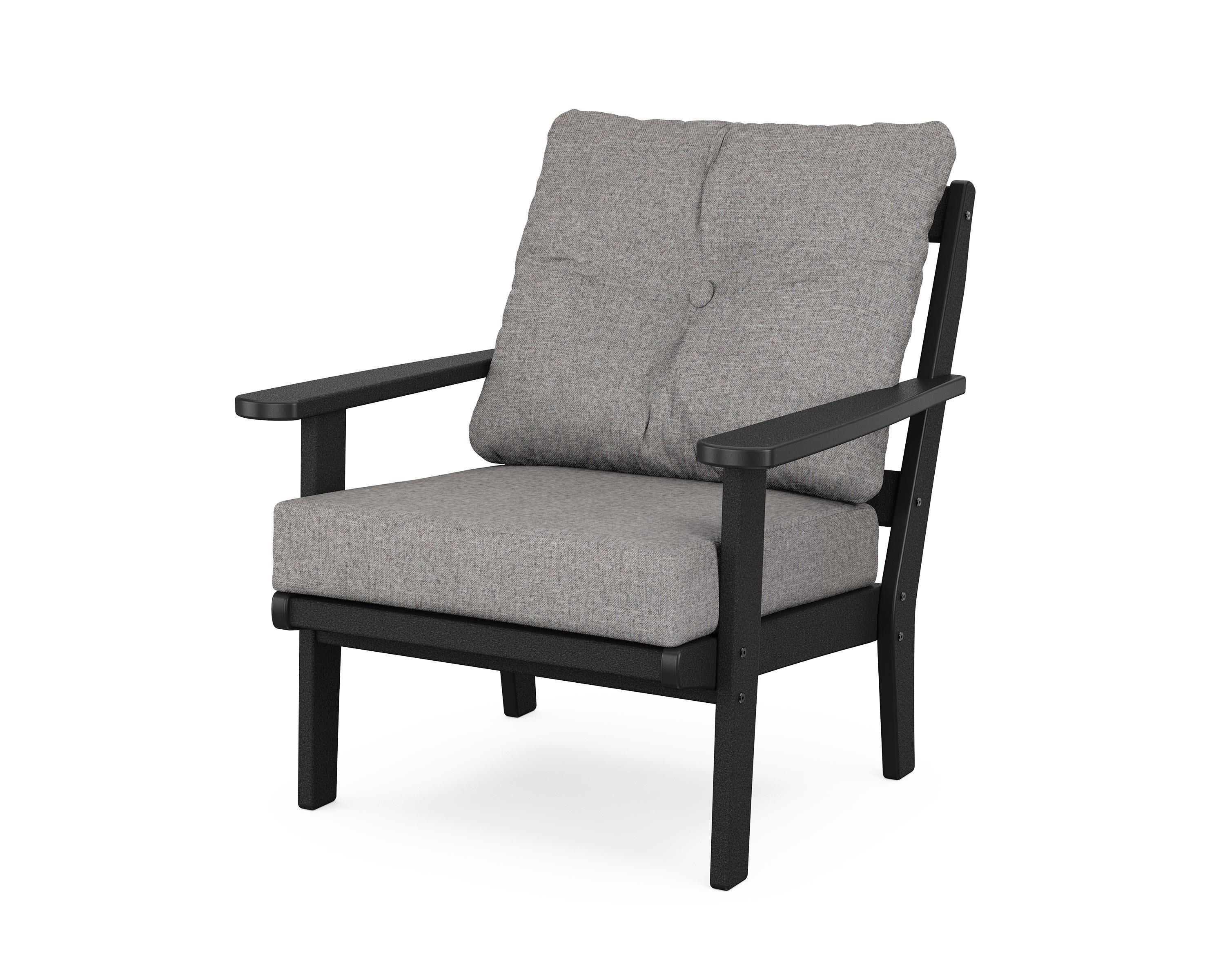 Cape Cod Deep Seating Chair in Charcoal Black / Grey Mist