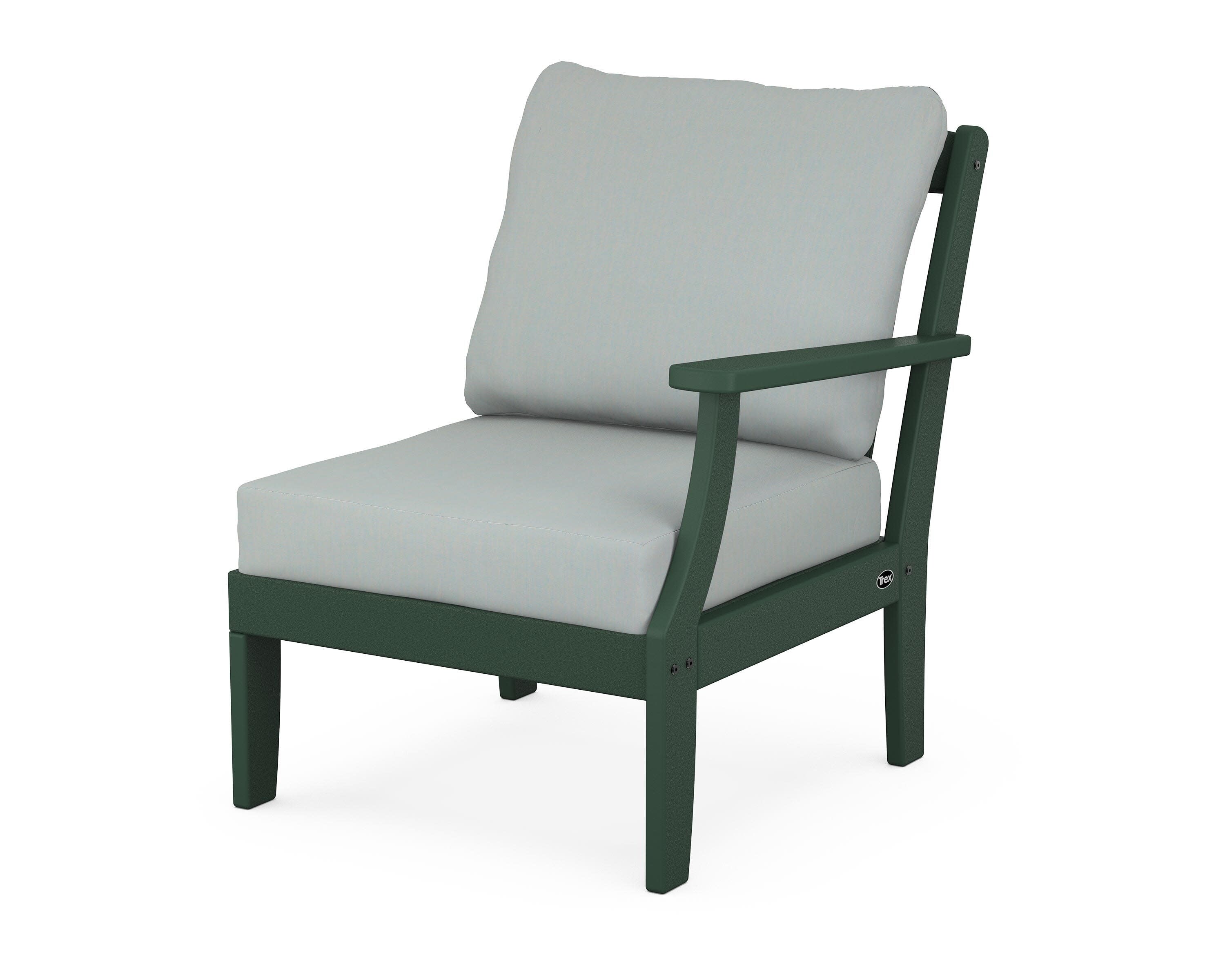 Yacht Club Modular Right Arm Chair in Rainforest Canopy / Spa