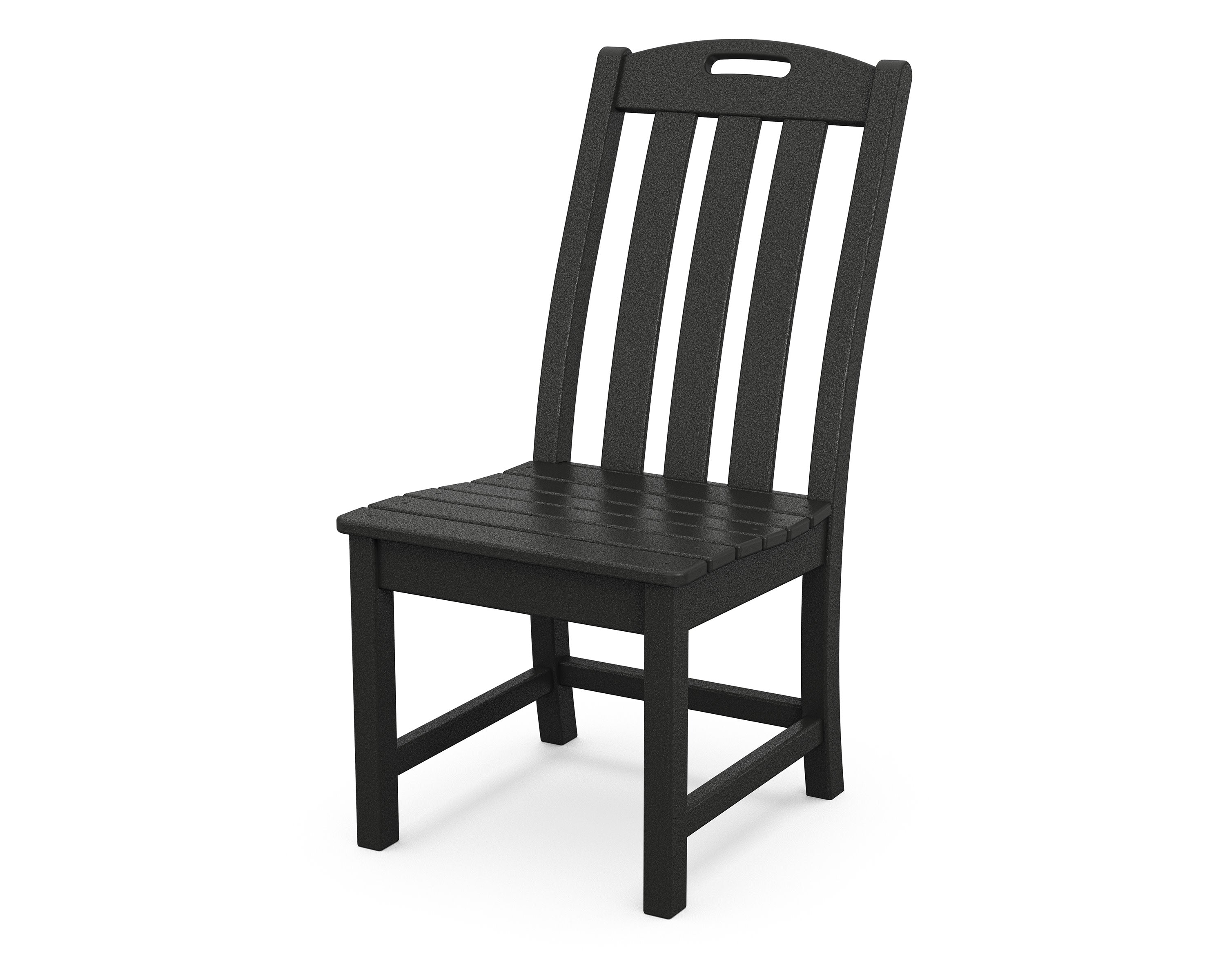 Yacht Club Dining Side Chair in Charcoal Black
