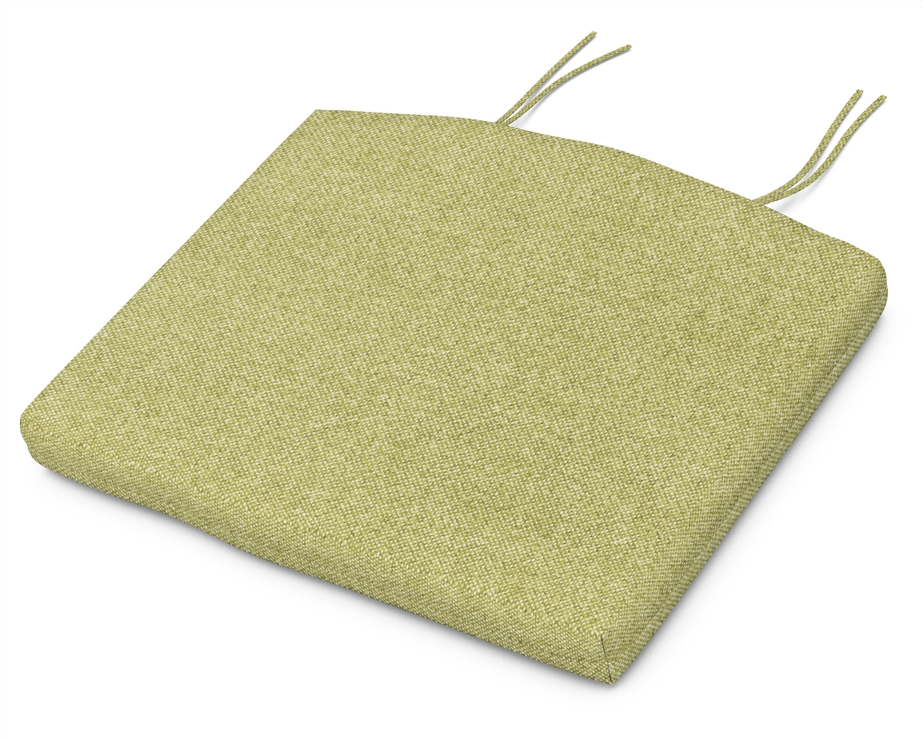 Seat Cushion - 20"W x 18.5"D x 2.5"H in Chartreuse Boucle