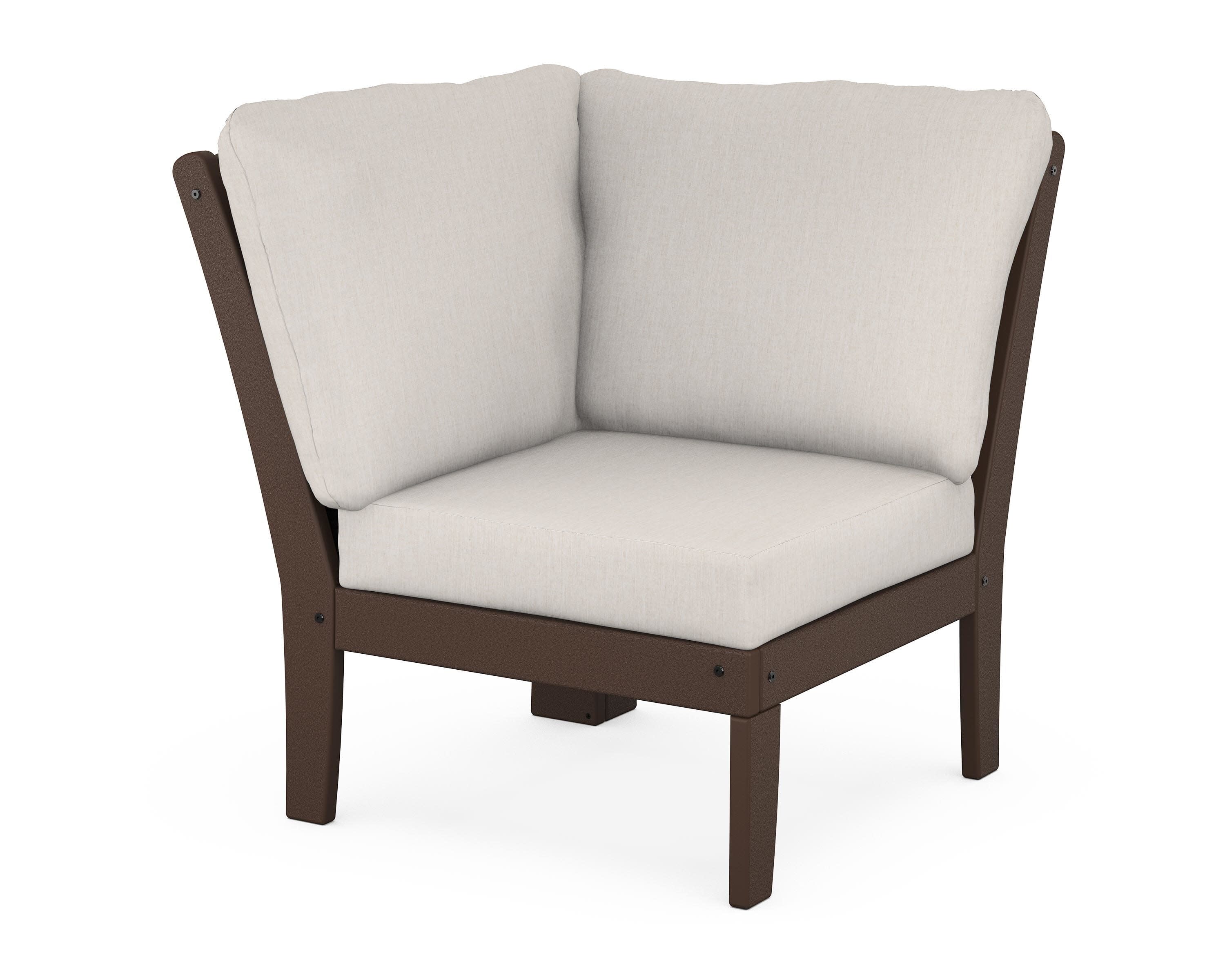 Yacht Club Modular Corner Chair in Vintage Lantern / Cast Ash