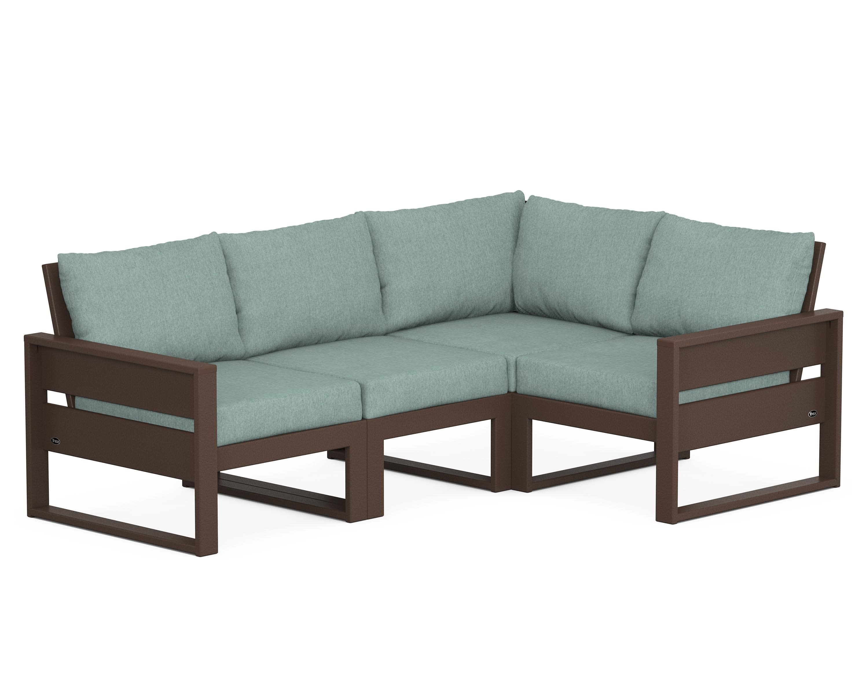 Eastport 4- Piece Sectional in Vintage Lantern / Glacier Spa