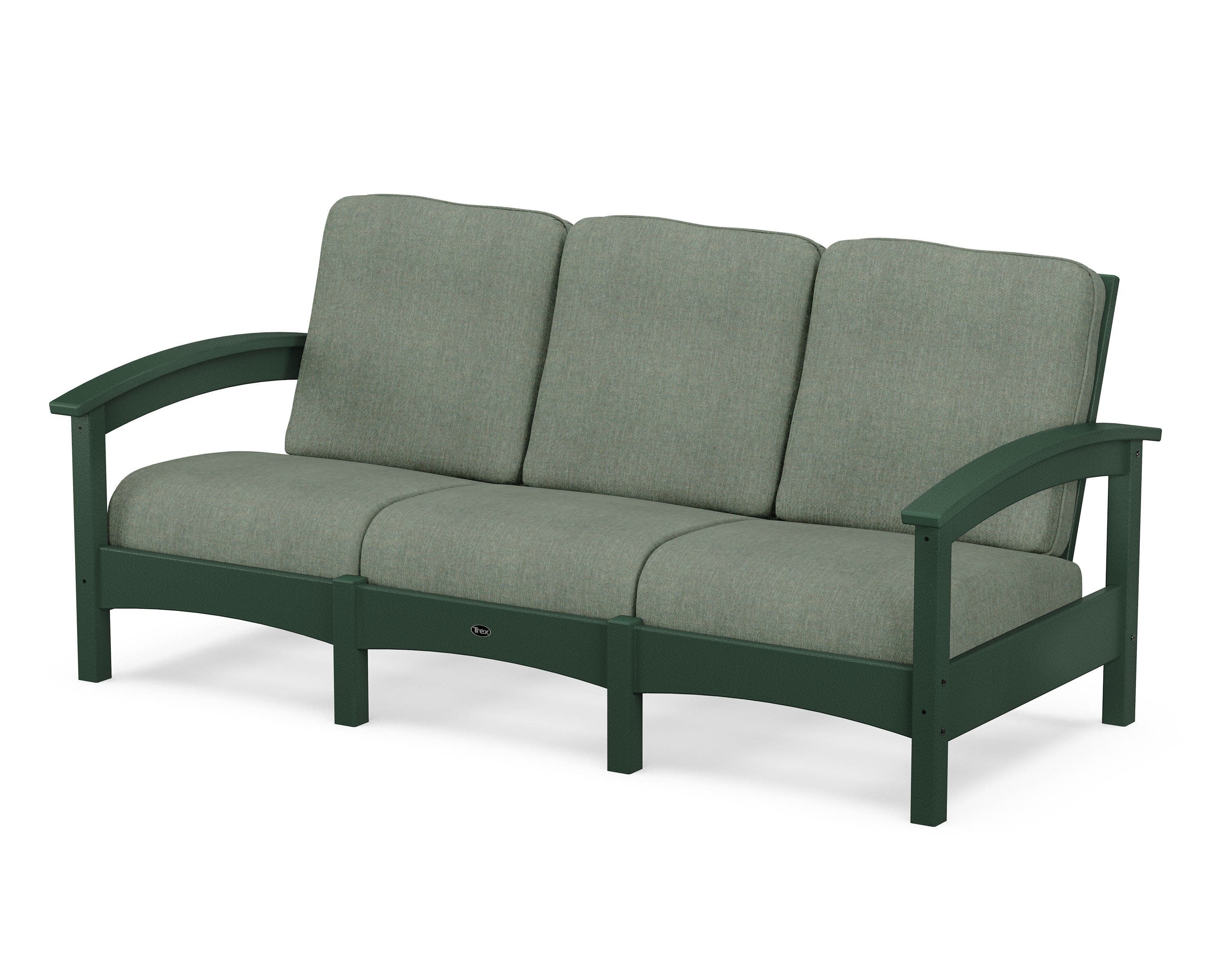 Rockport Club Sofa in Rainforest Canopy / Cast Sage