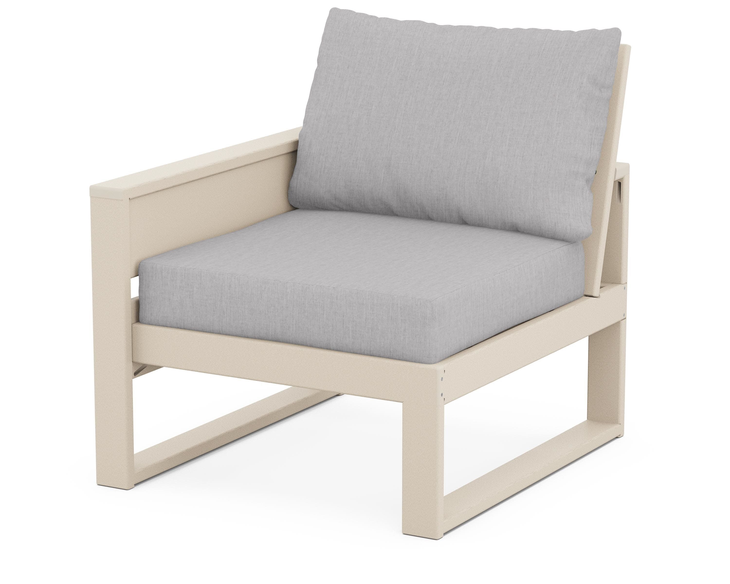Eastport Modular Left Arm Chair in Sand Castle / Granite