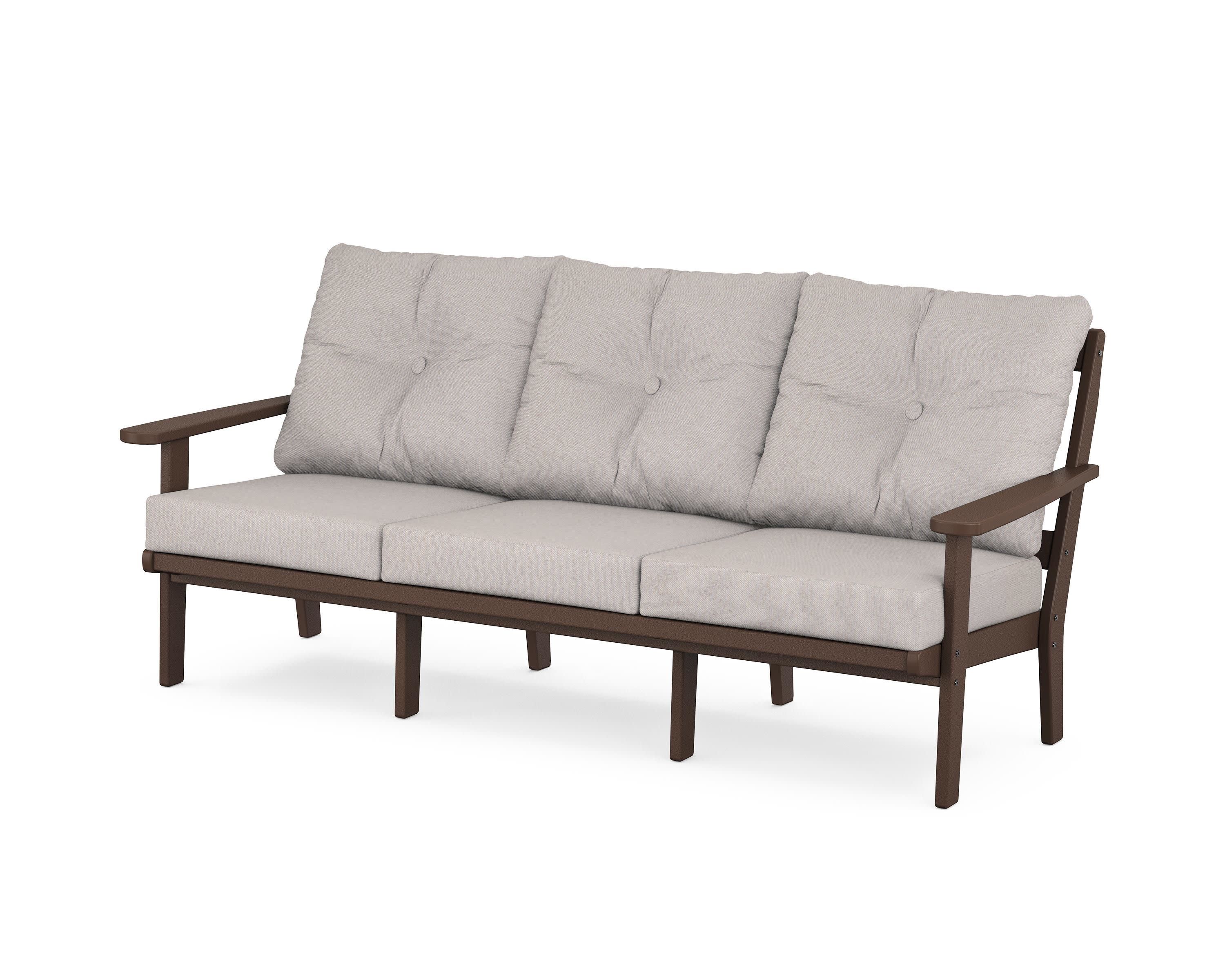 Cape Cod Deep Seating Sofa in Vintage Lantern / Dune Burlap