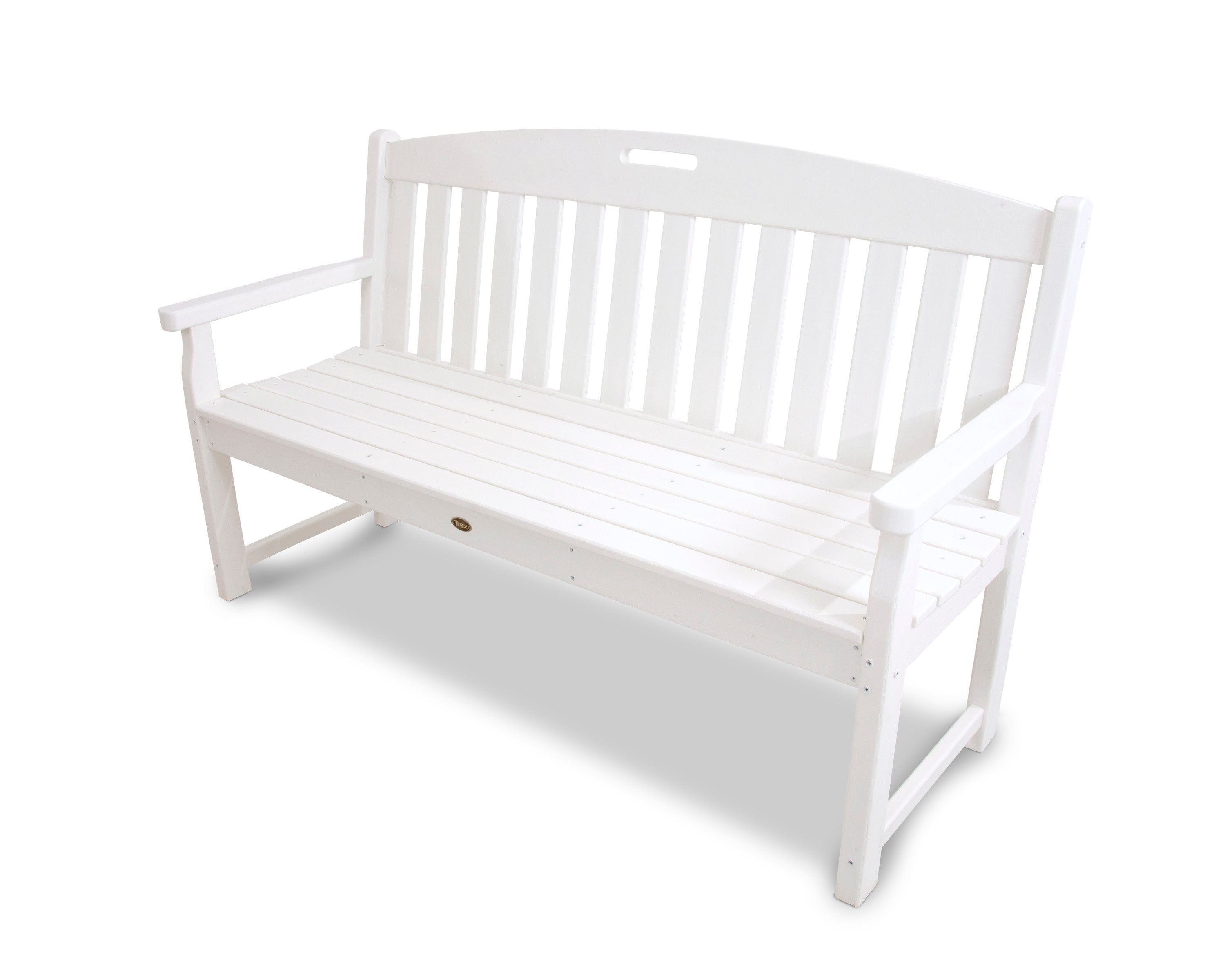 Yacht Club 60" Bench in Classic White
