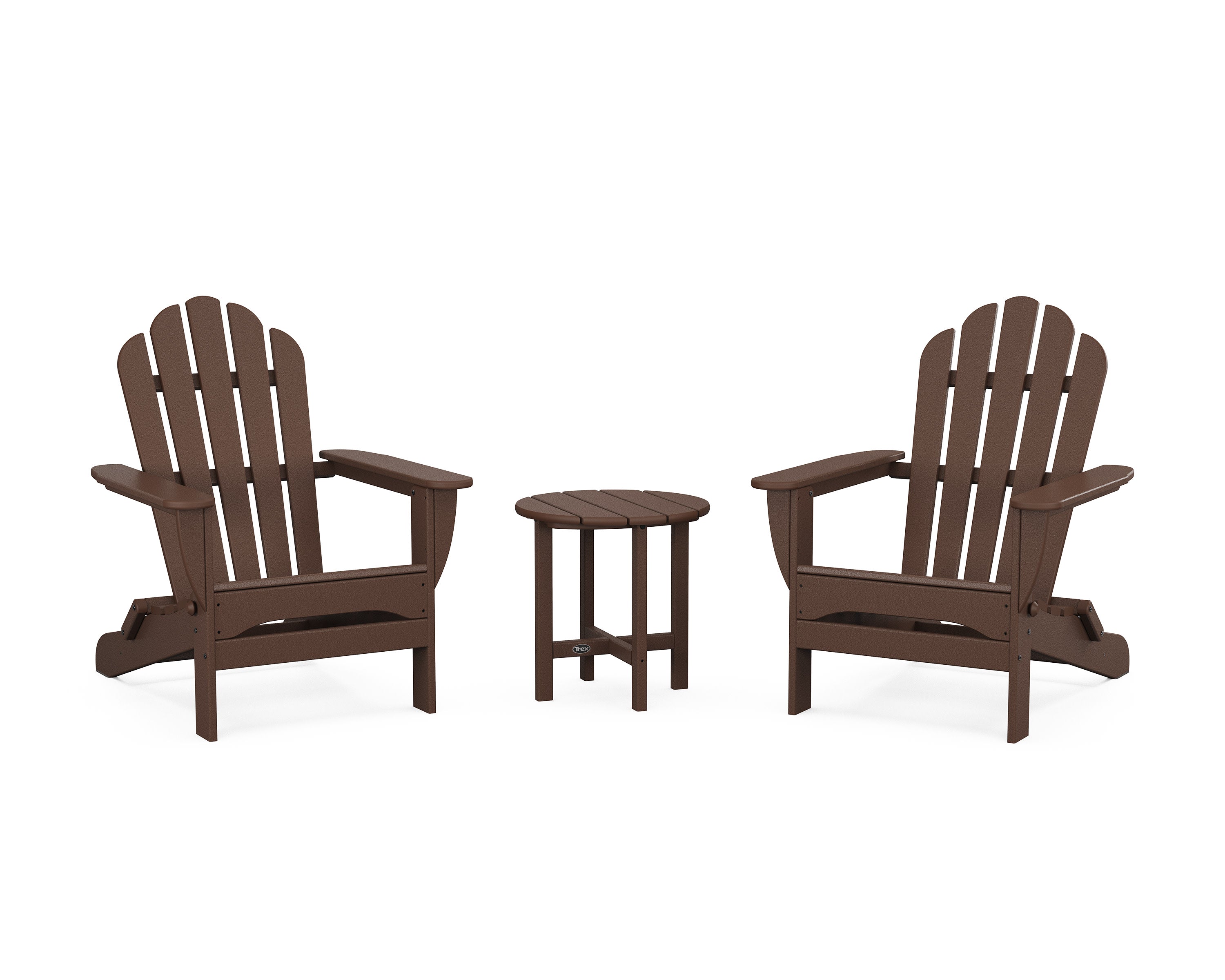 3-Piece Monterey Bay Folding Adirondack Set in Vintage Lantern
