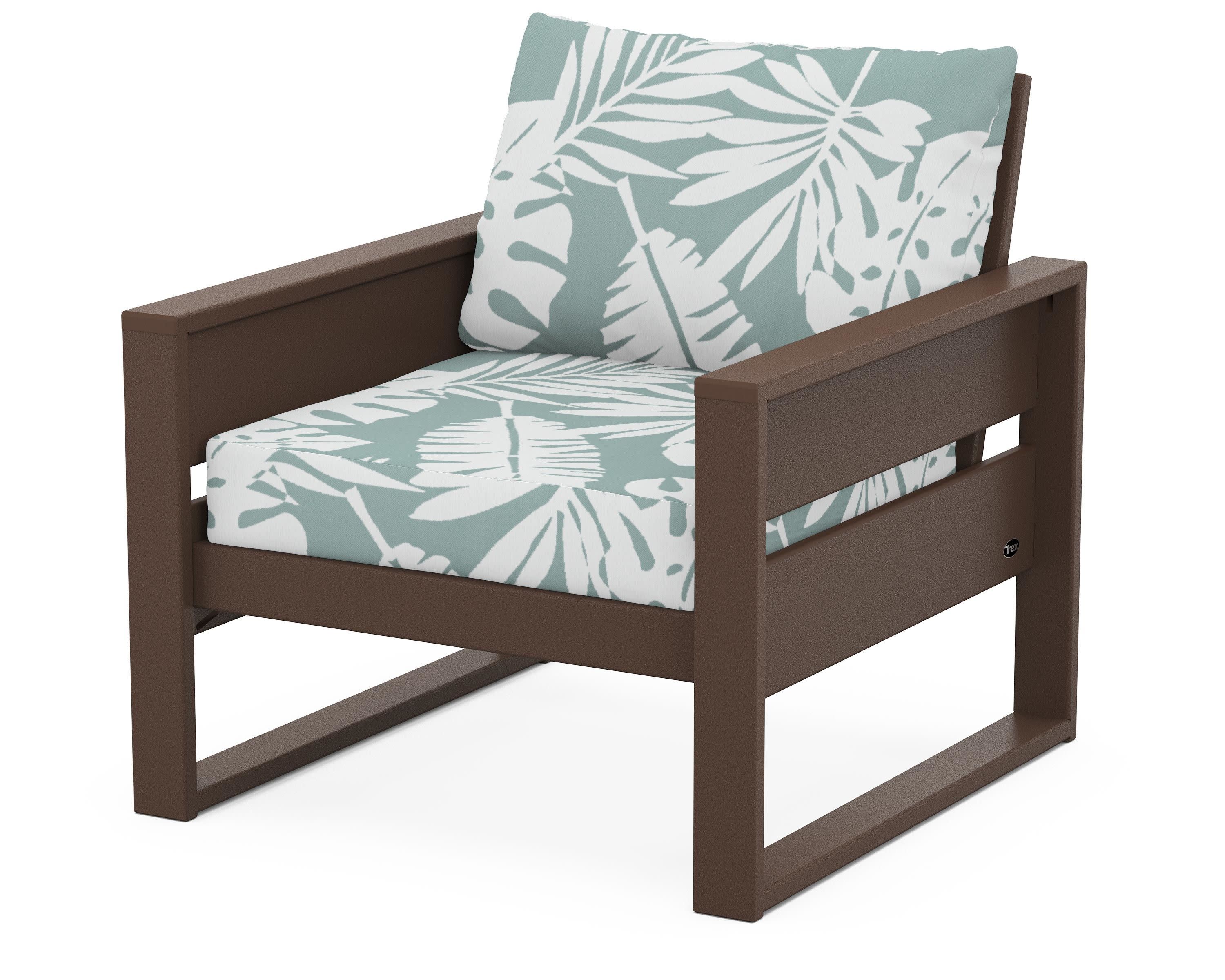 Eastport Club Chair in Vintage Lantern / Leaf Glacier Spa