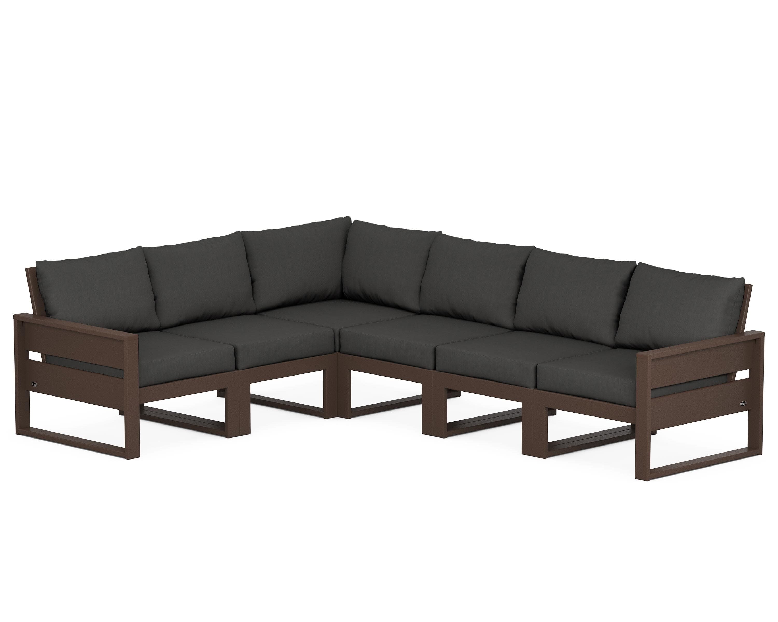 Eastport 6-Piece Sectional in Vintage Lantern / Spectrum Carbon