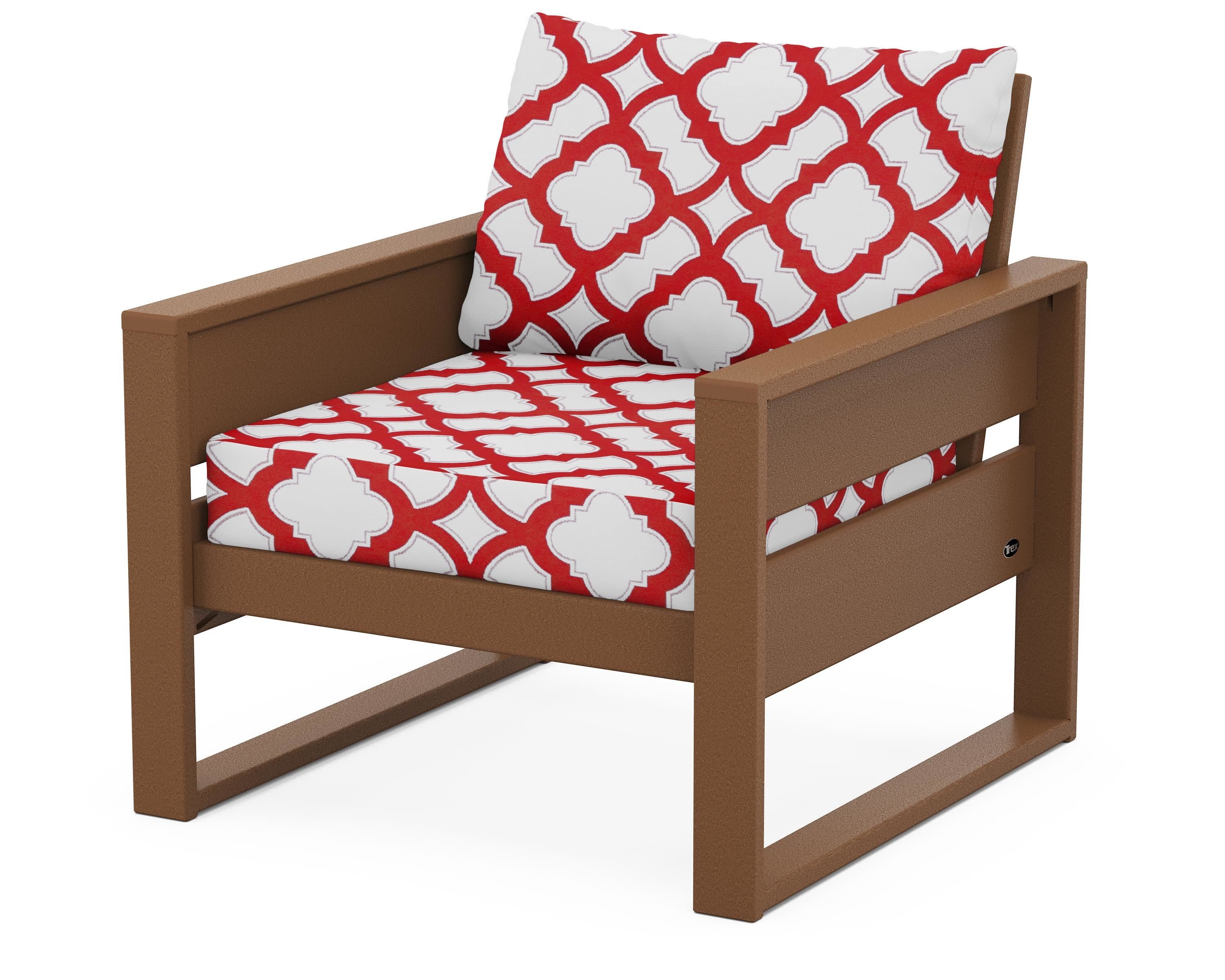 Eastport Club Chair in Tree House / Trellis Crimson