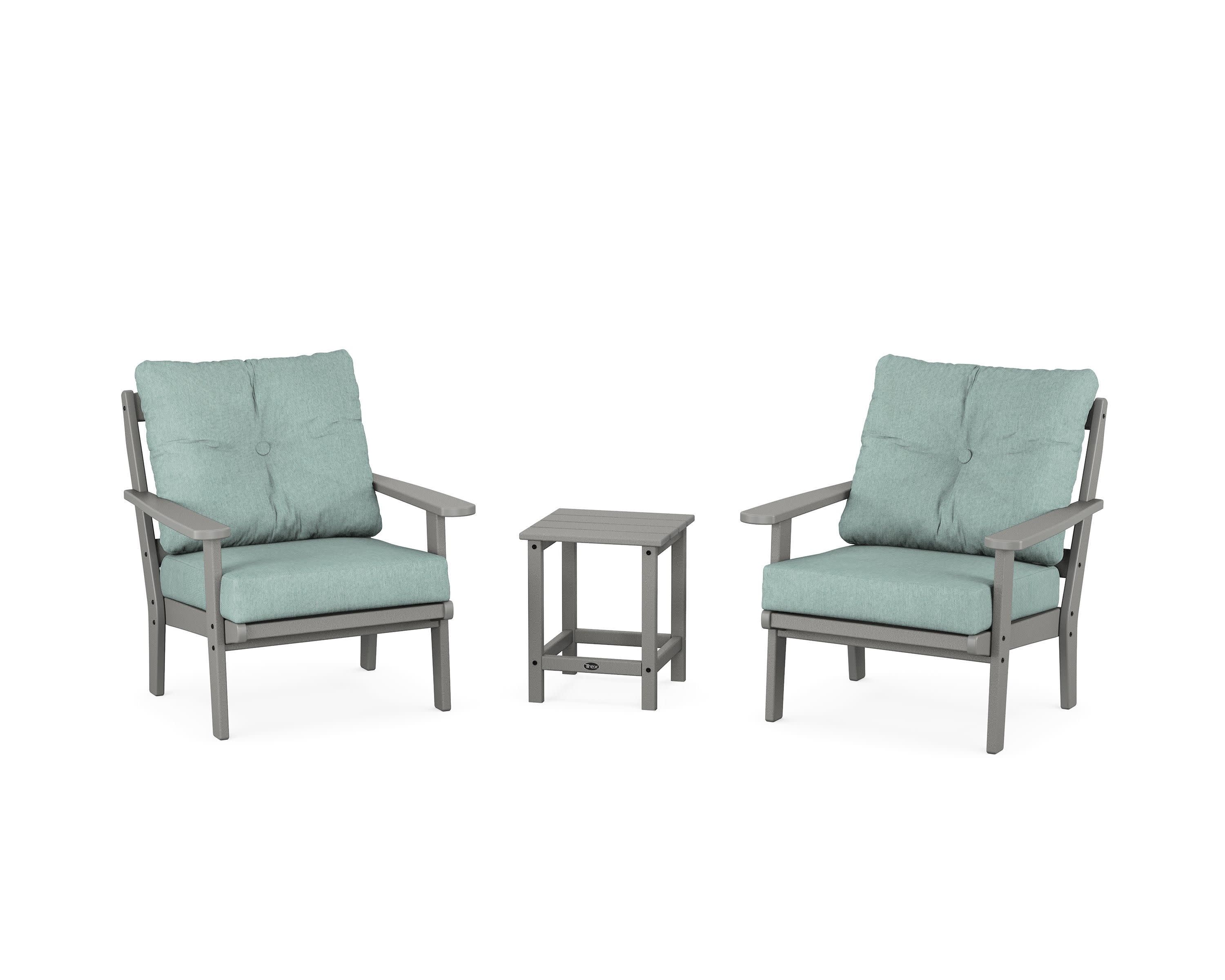 Cape Cod 3-Piece Deep Seating Set in Stepping Stone / Glacier Spa