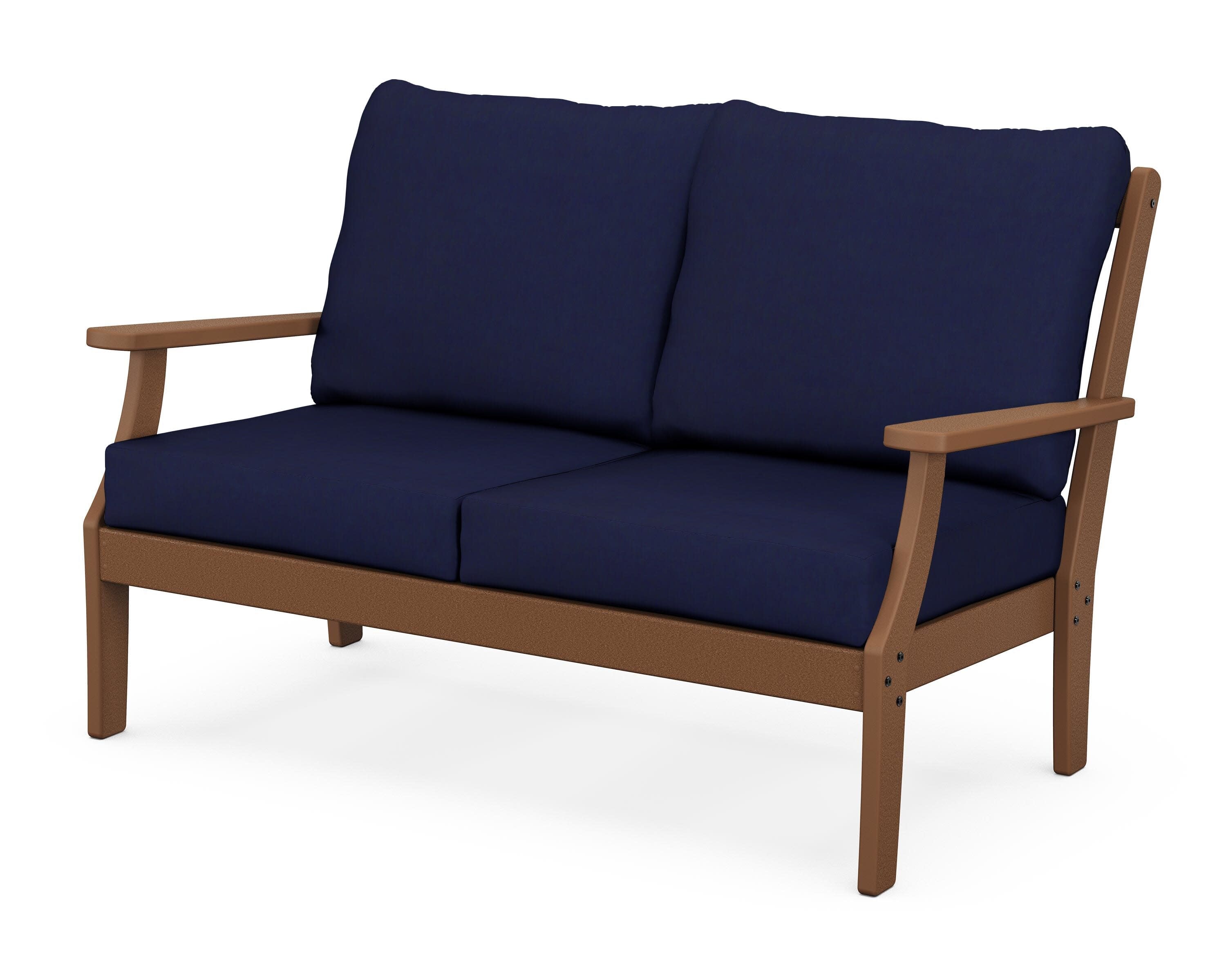 Yacht Club Deep Seating Loveseat in Tree House / Navy