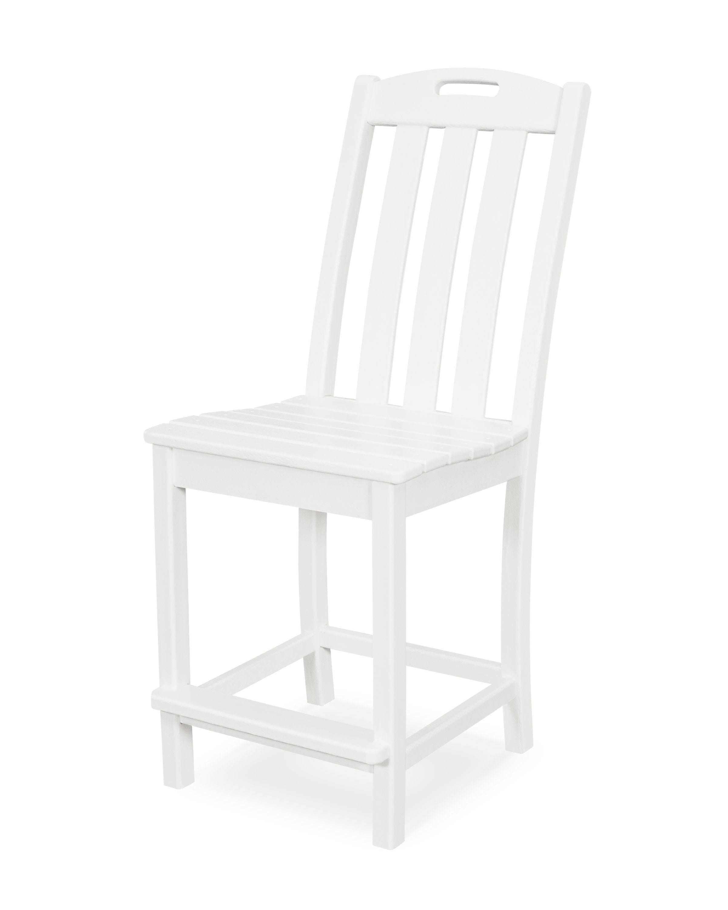 Yacht Club Counter Side Chair in Classic White