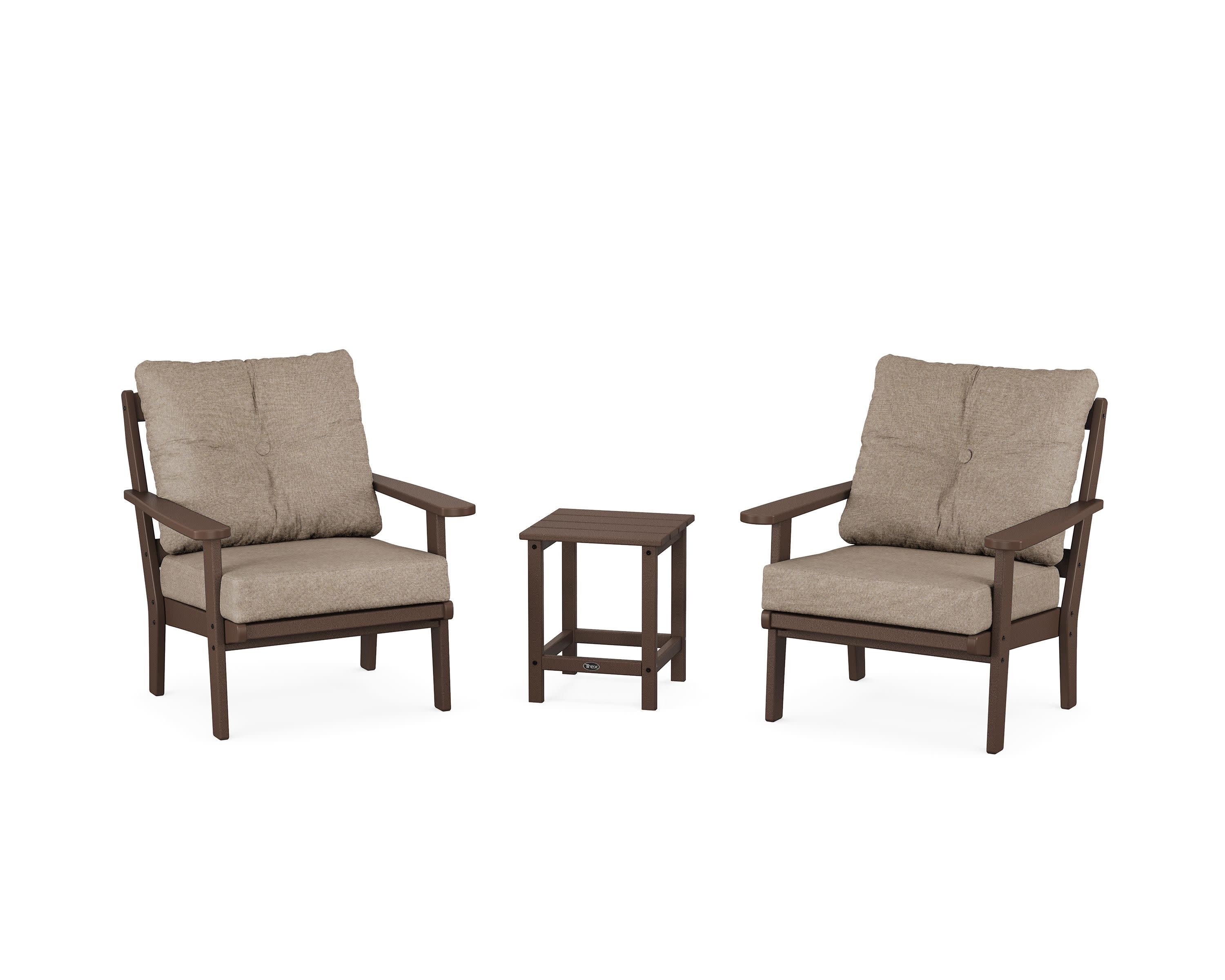 Cape Cod 3-Piece Deep Seating Set in Vintage Lantern / Spiced Burlap