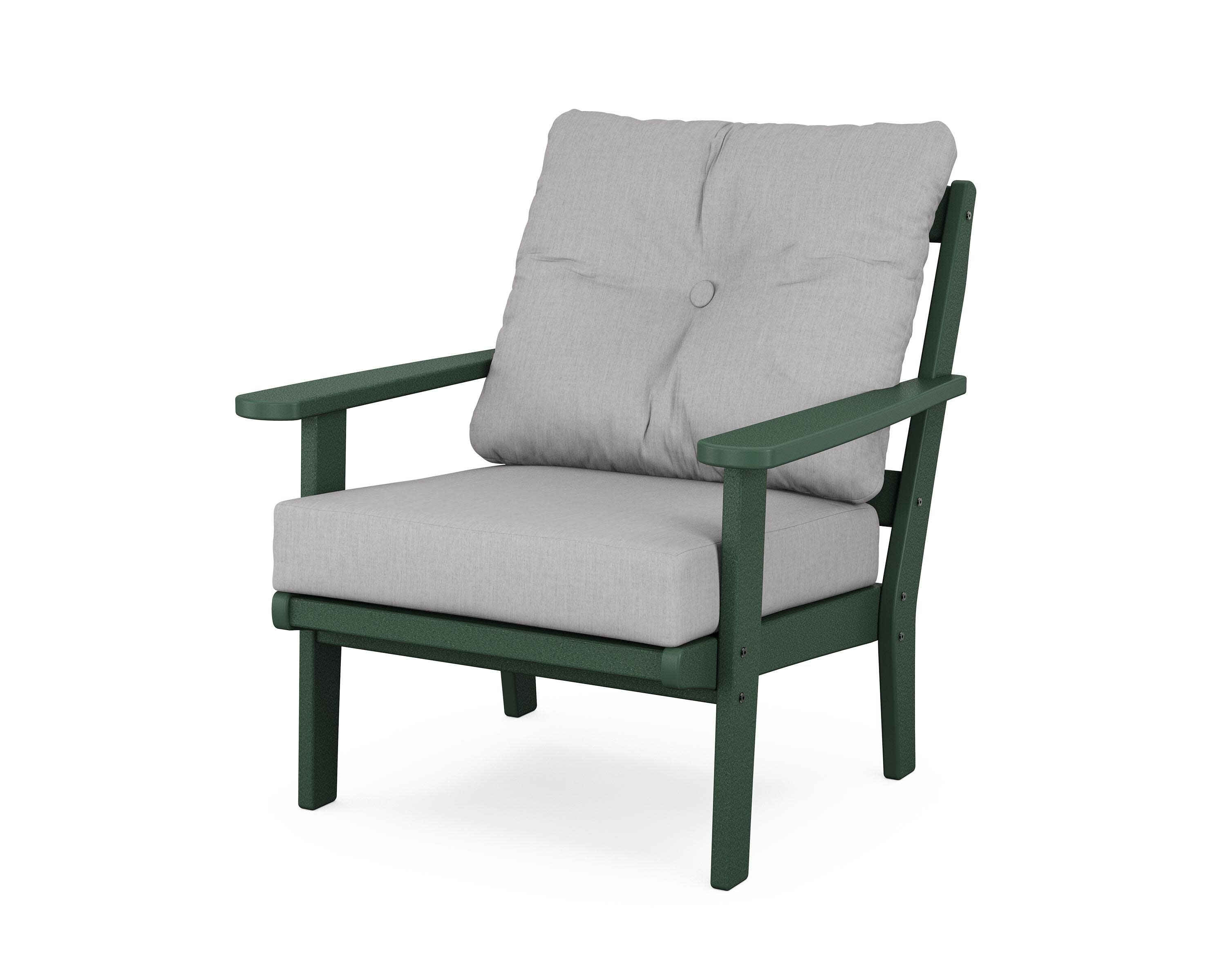 Cape Cod Deep Seating Chair in Rainforest Canopy / Granite