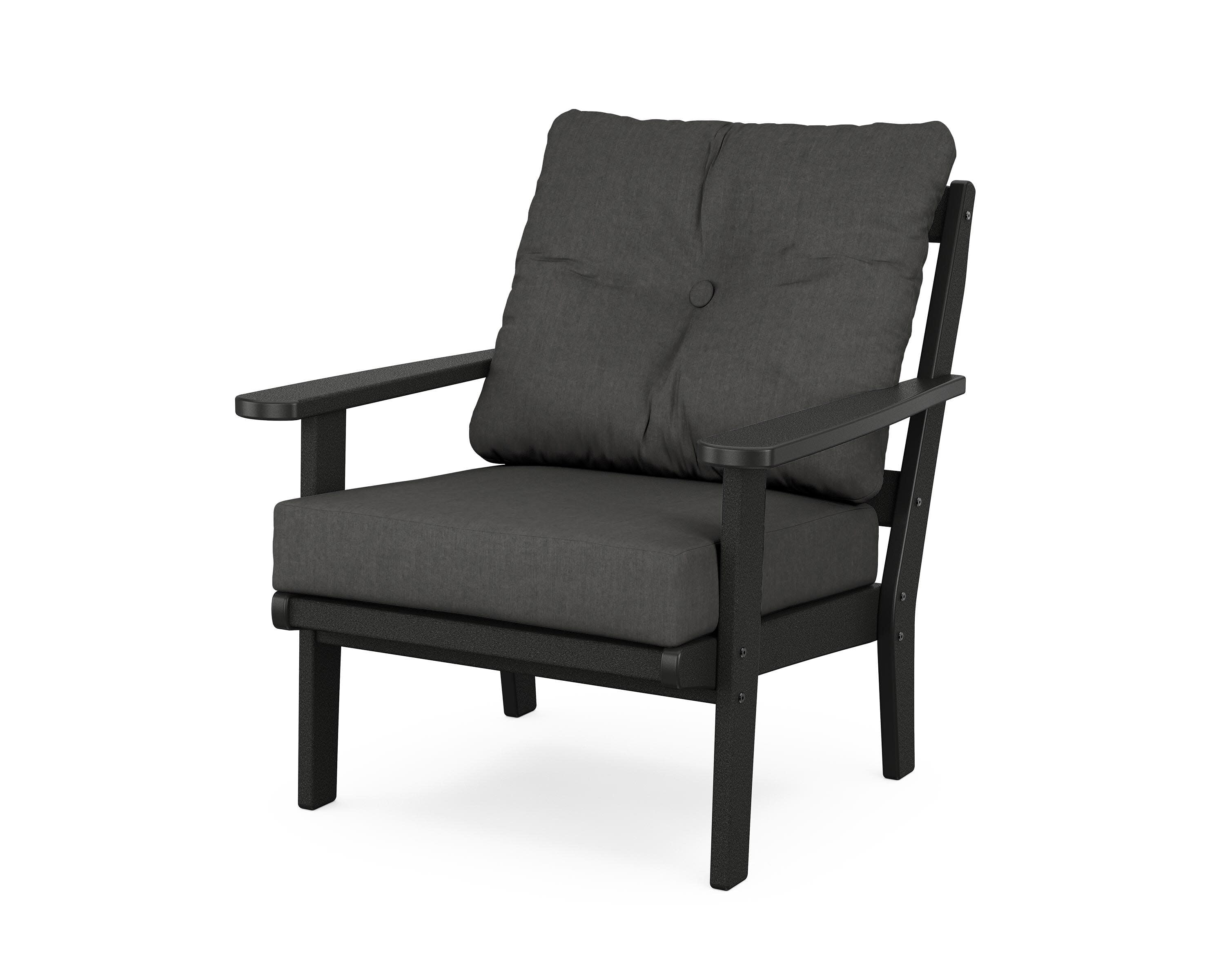 Cape Cod Deep Seating Chair in Charcoal Black / Spectrum Carbon
