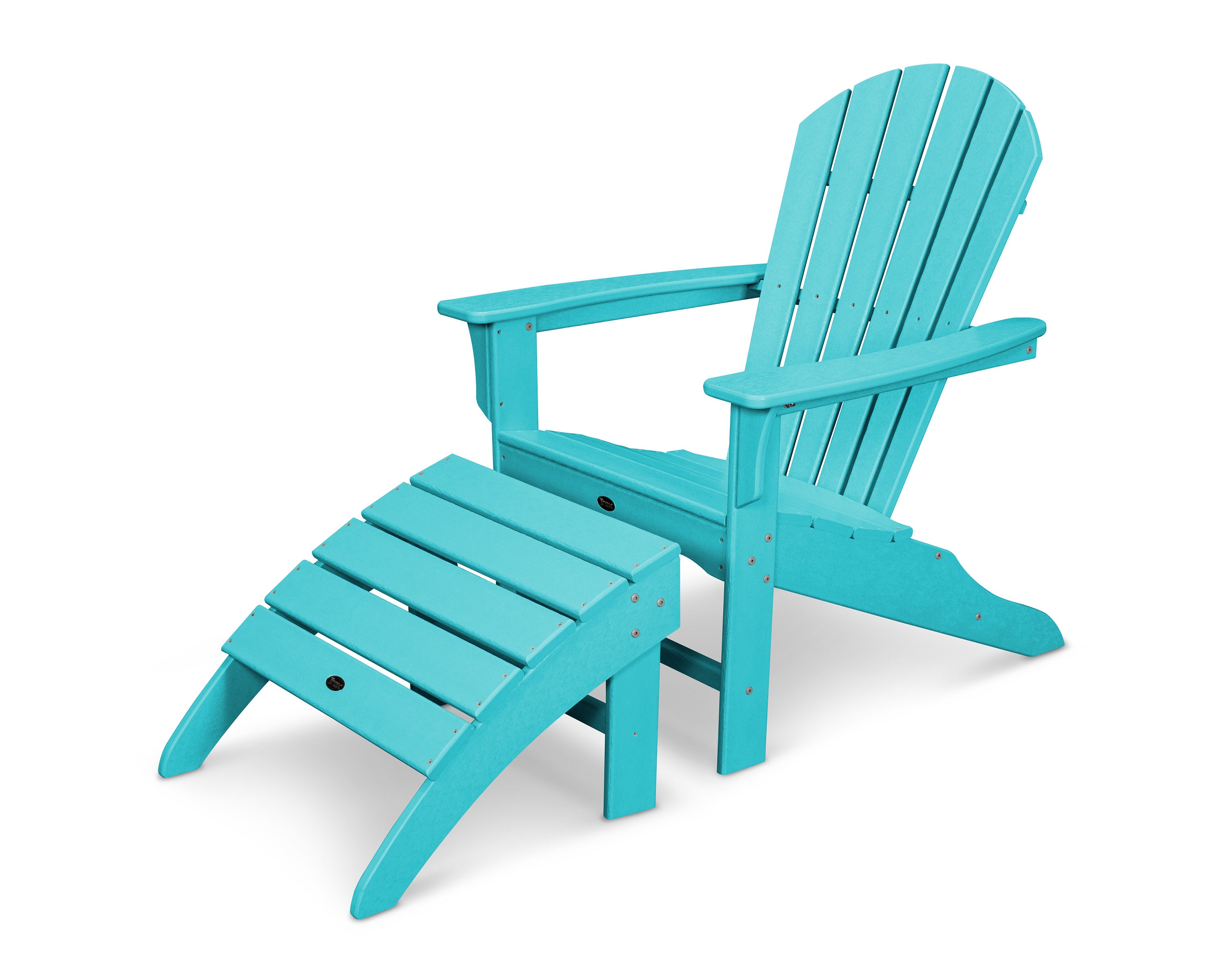 Yacht Club Shellback 2-Piece Adirondack Seating Set in Aruba