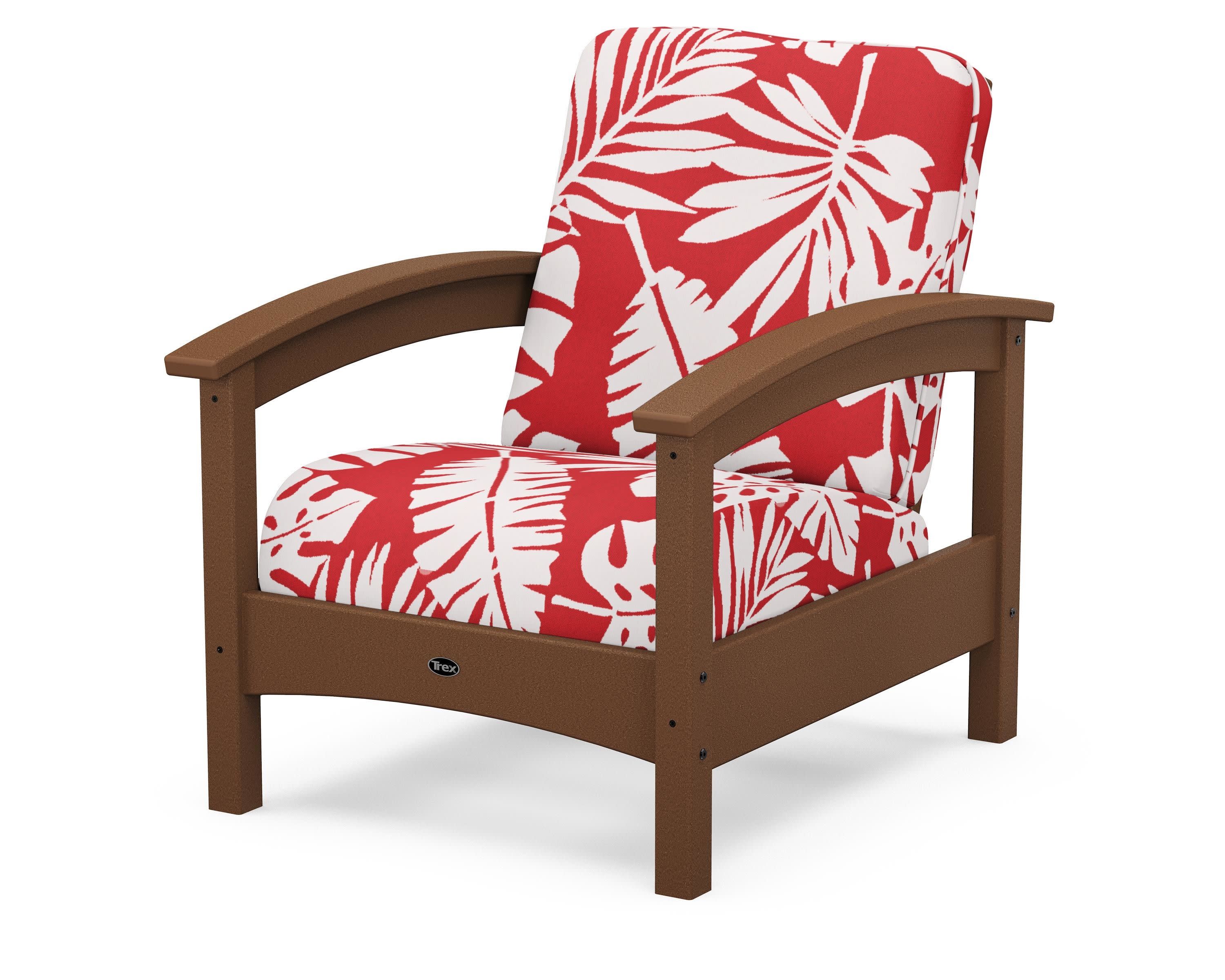 Rockport Club Chair in Tree House / Leaf Crimson