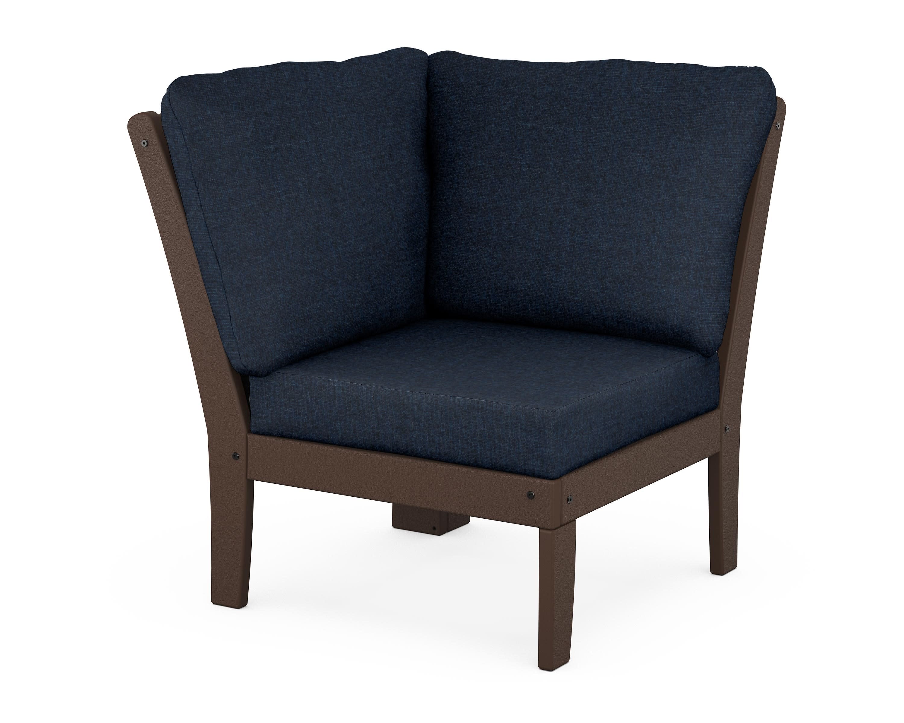 Yacht Club Modular Corner Chair in Vintage Lantern / Marine Indigo