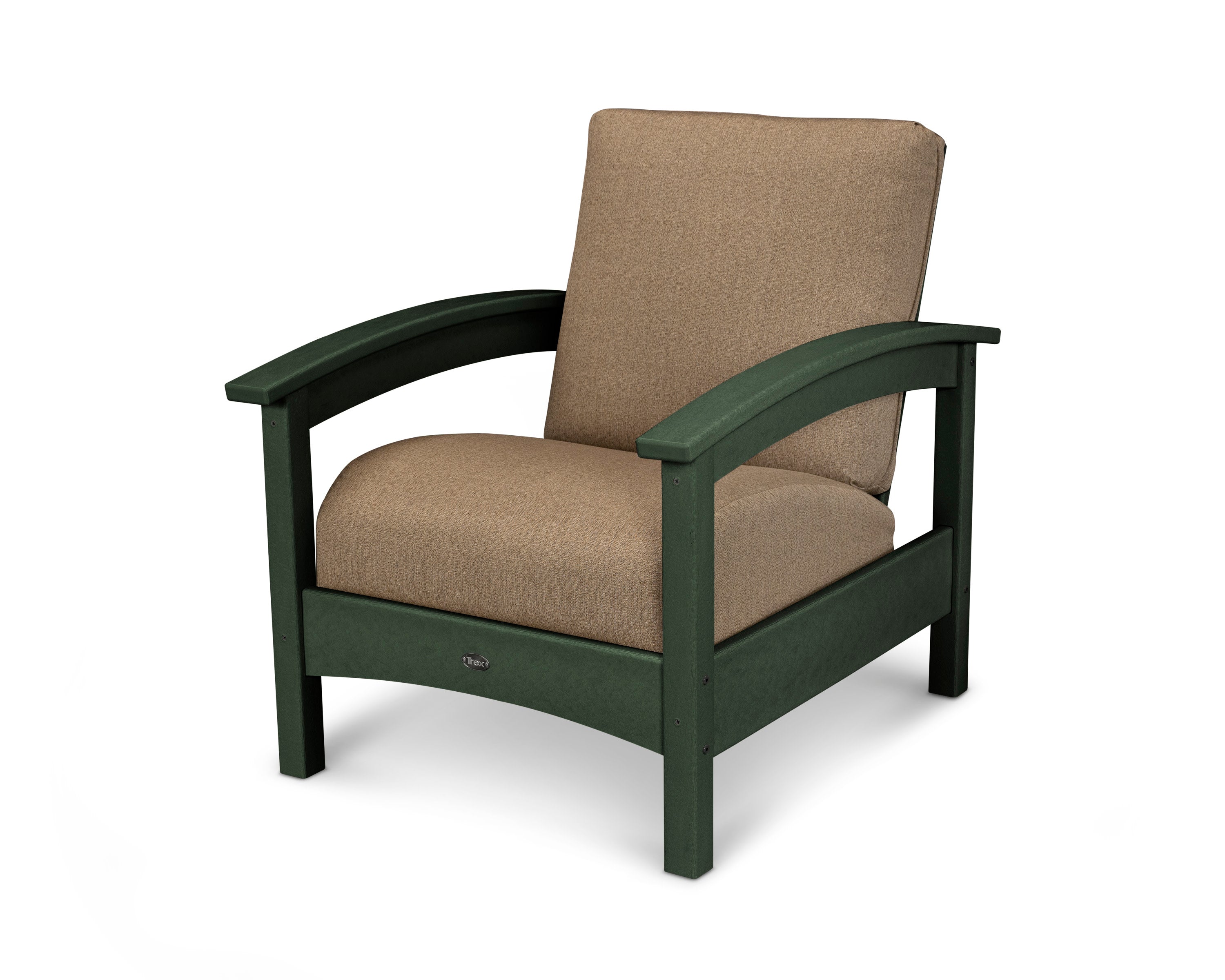 Rockport Club Chair in Rainforest Canopy / Sesame