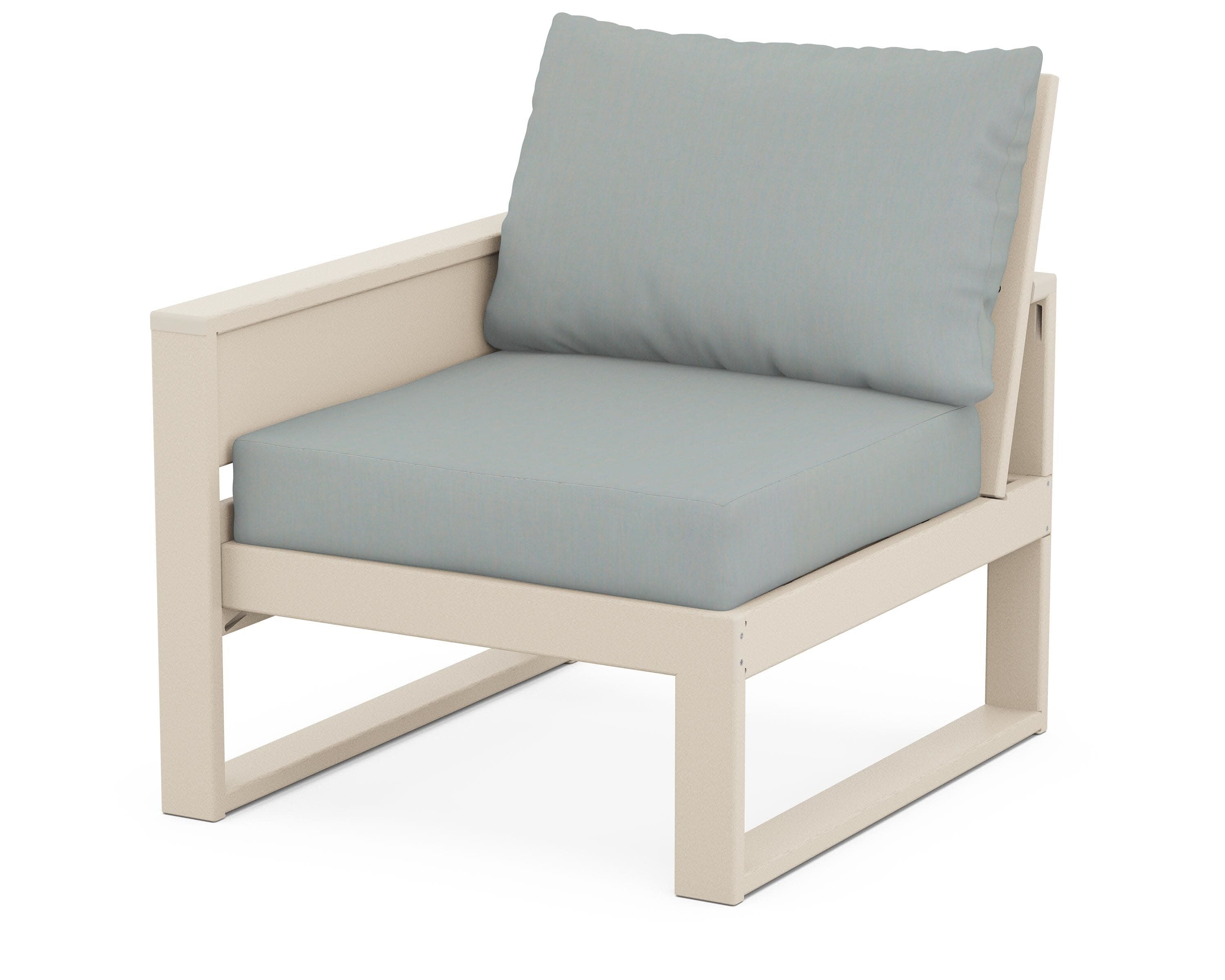 Eastport Modular Left Arm Chair in Sand Castle / Spa