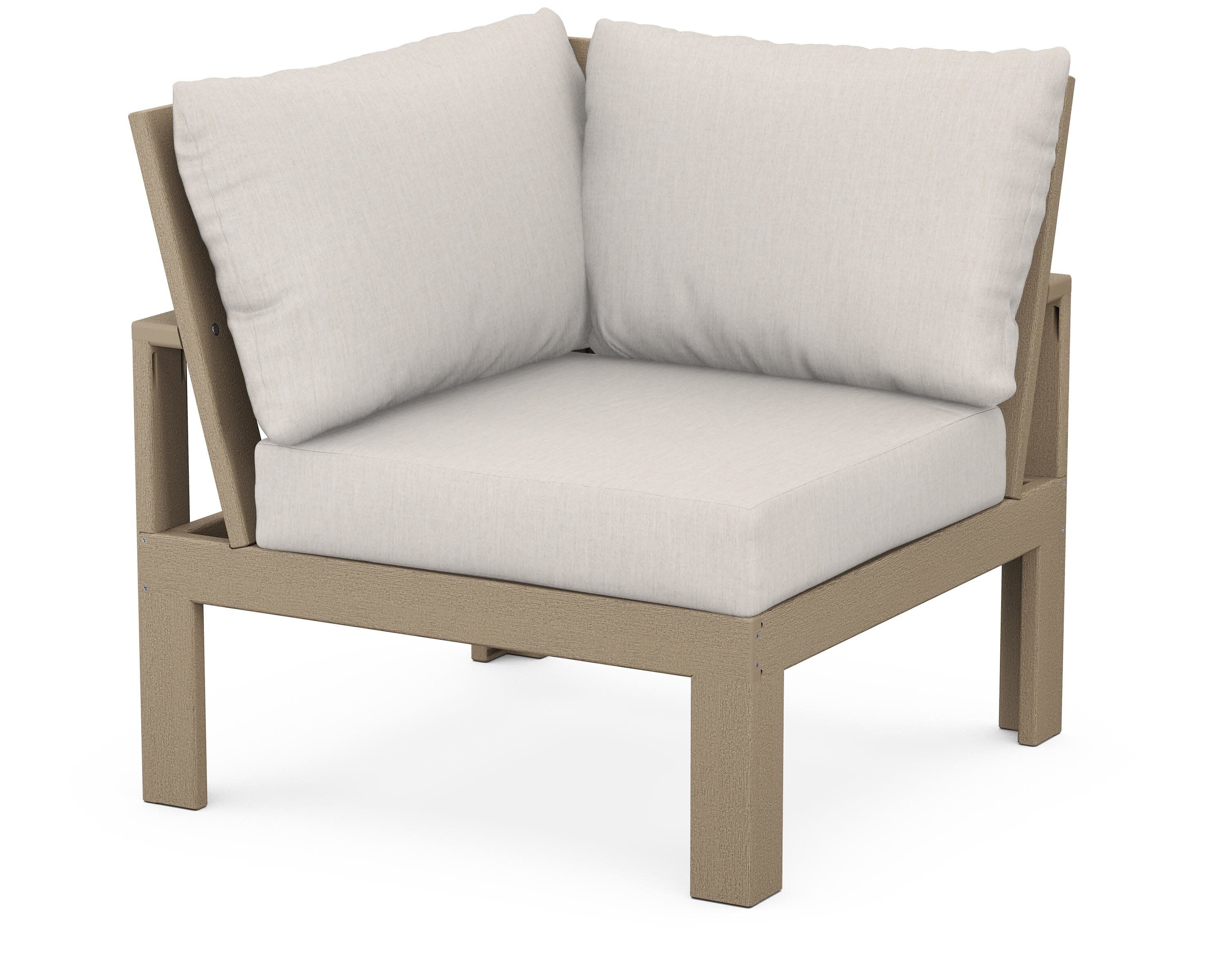 Modular Corner Chair in Vintage Sahara / Cast Ash