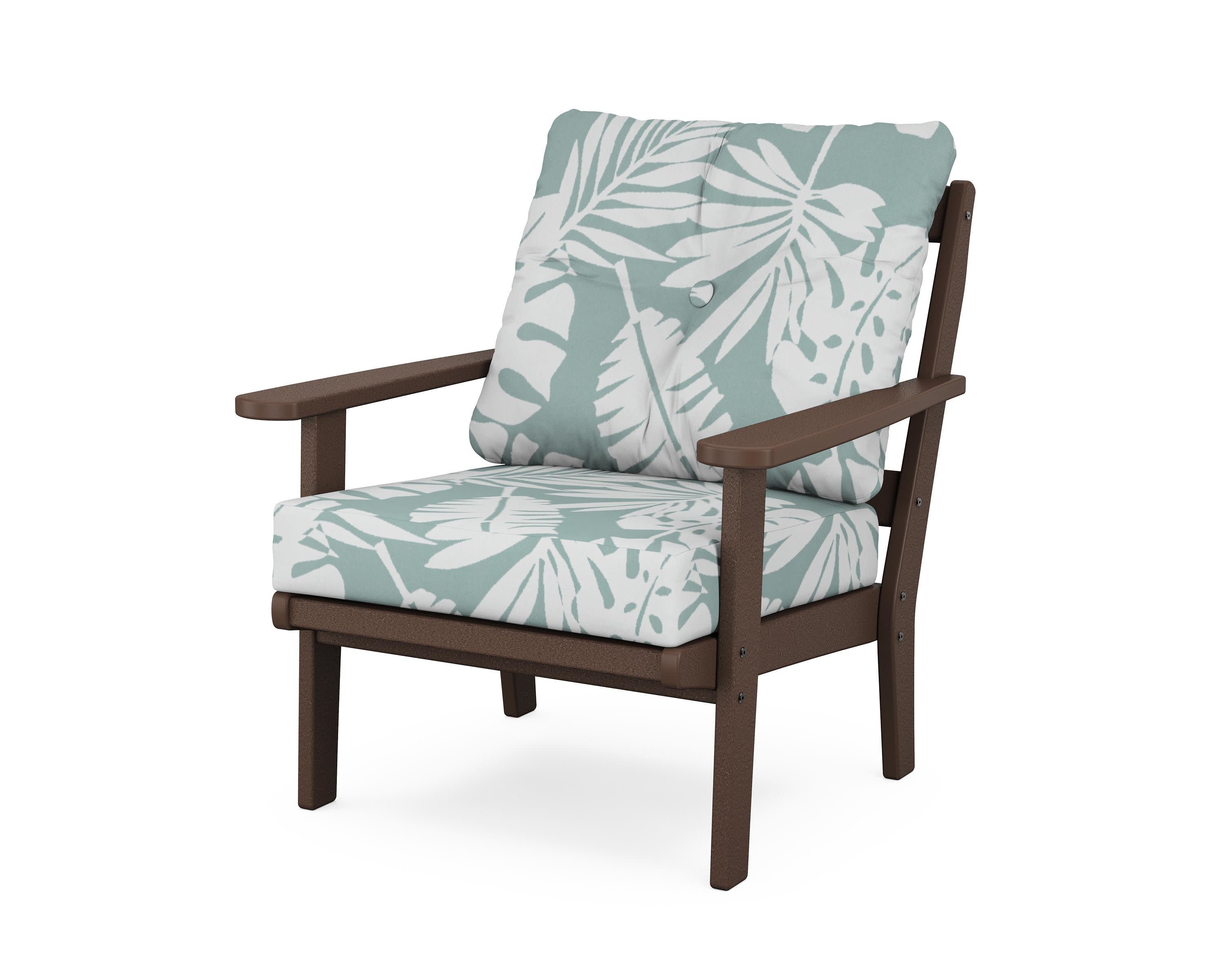 Cape Cod Deep Seating Chair in Vintage Lantern / Leaf Glacier Spa