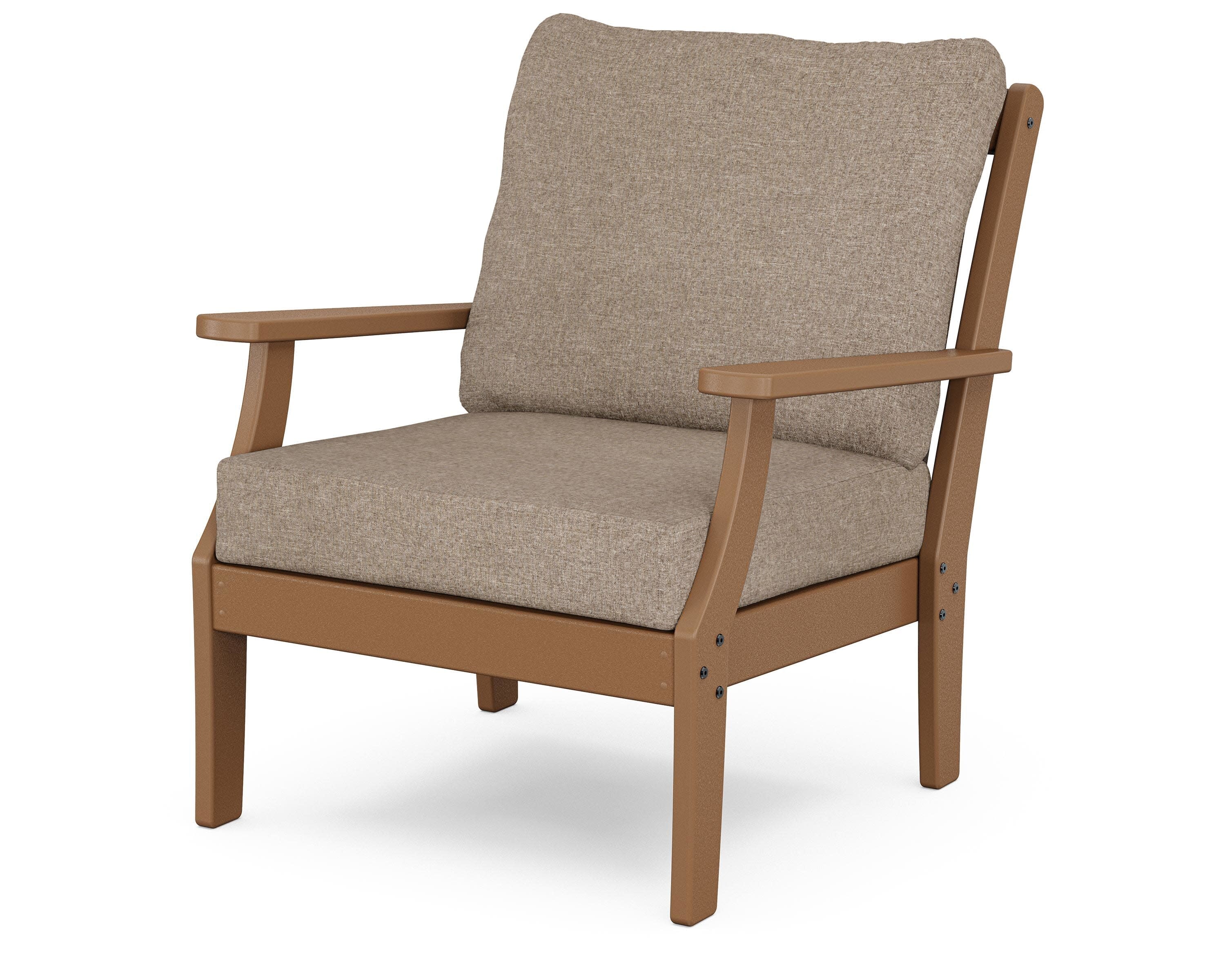 Yacht Club Deep Seating Chair in Tree House / Spiced Burlap