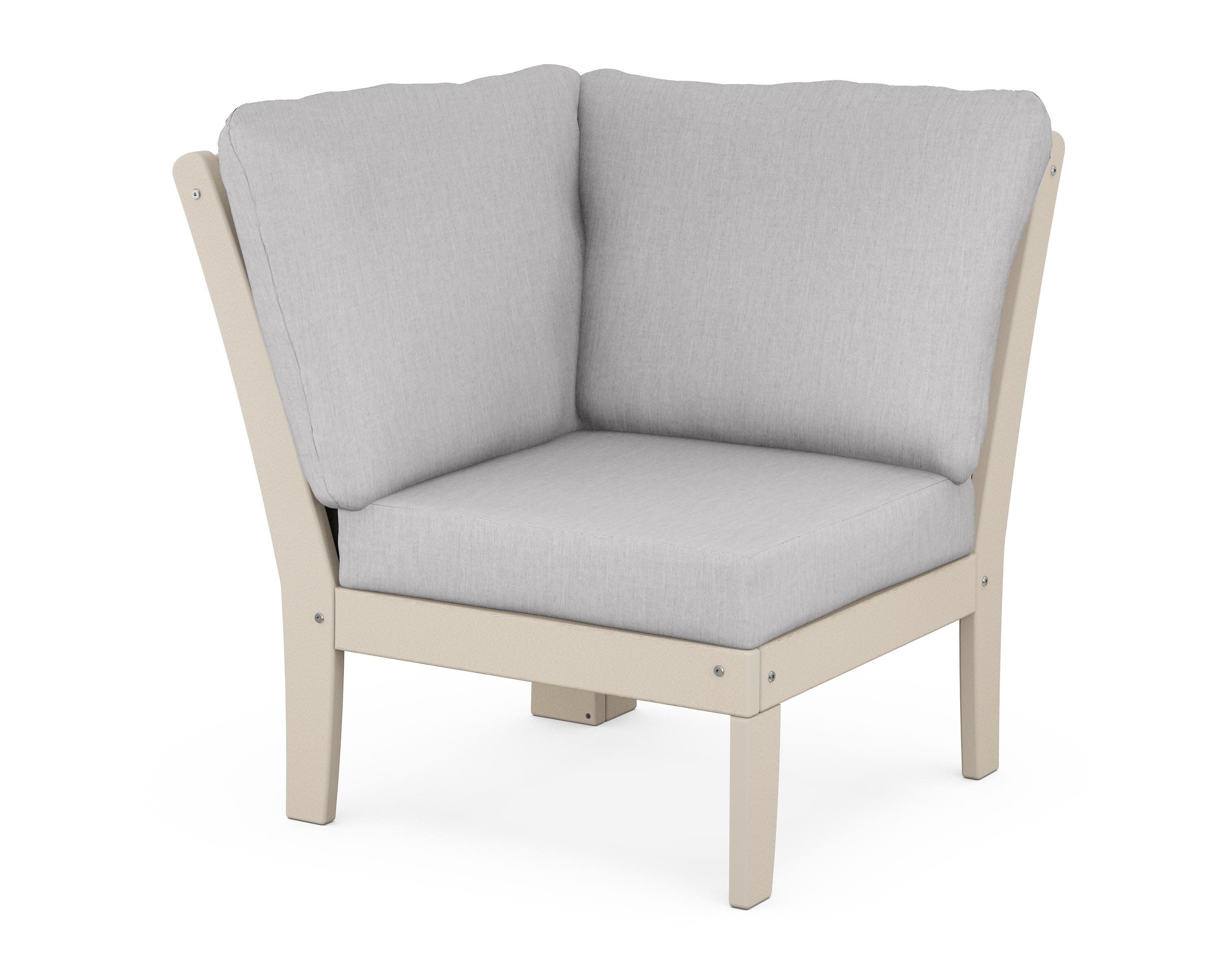 Yacht Club Modular Corner Chair in Sand Castle / Granite