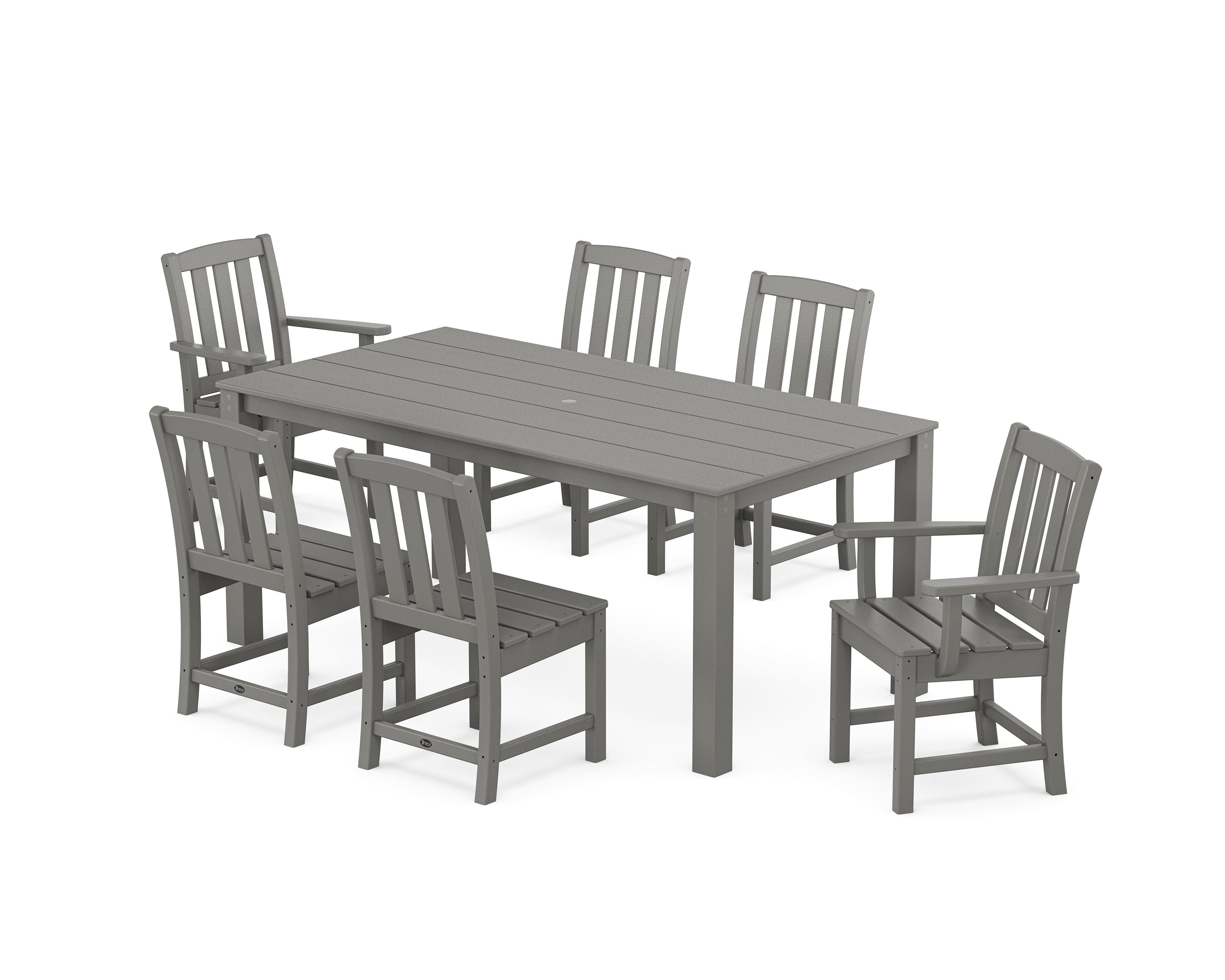 Cape Cod 7-Piece Parsons Dining Set in Stepping Stone