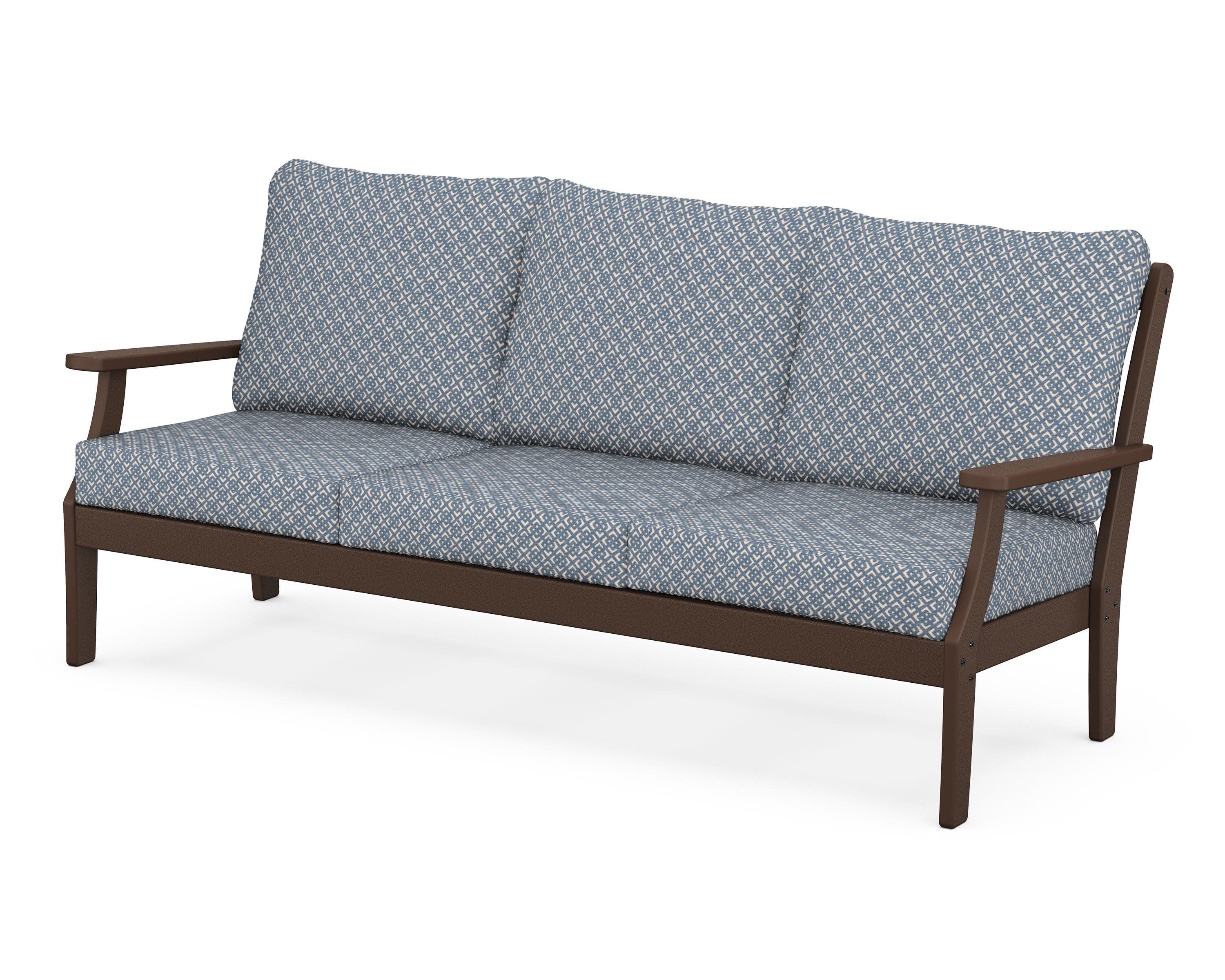 Yacht Club Deep Seating Sofa in Vintage Lantern / Hopscotch