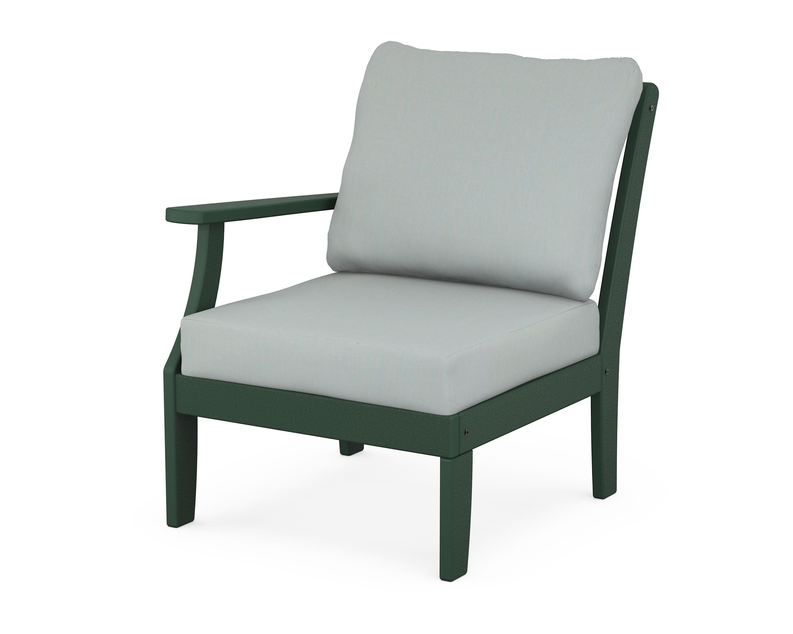 Yacht Club Modular Left Arm Chair in Rainforest Canopy / Spa