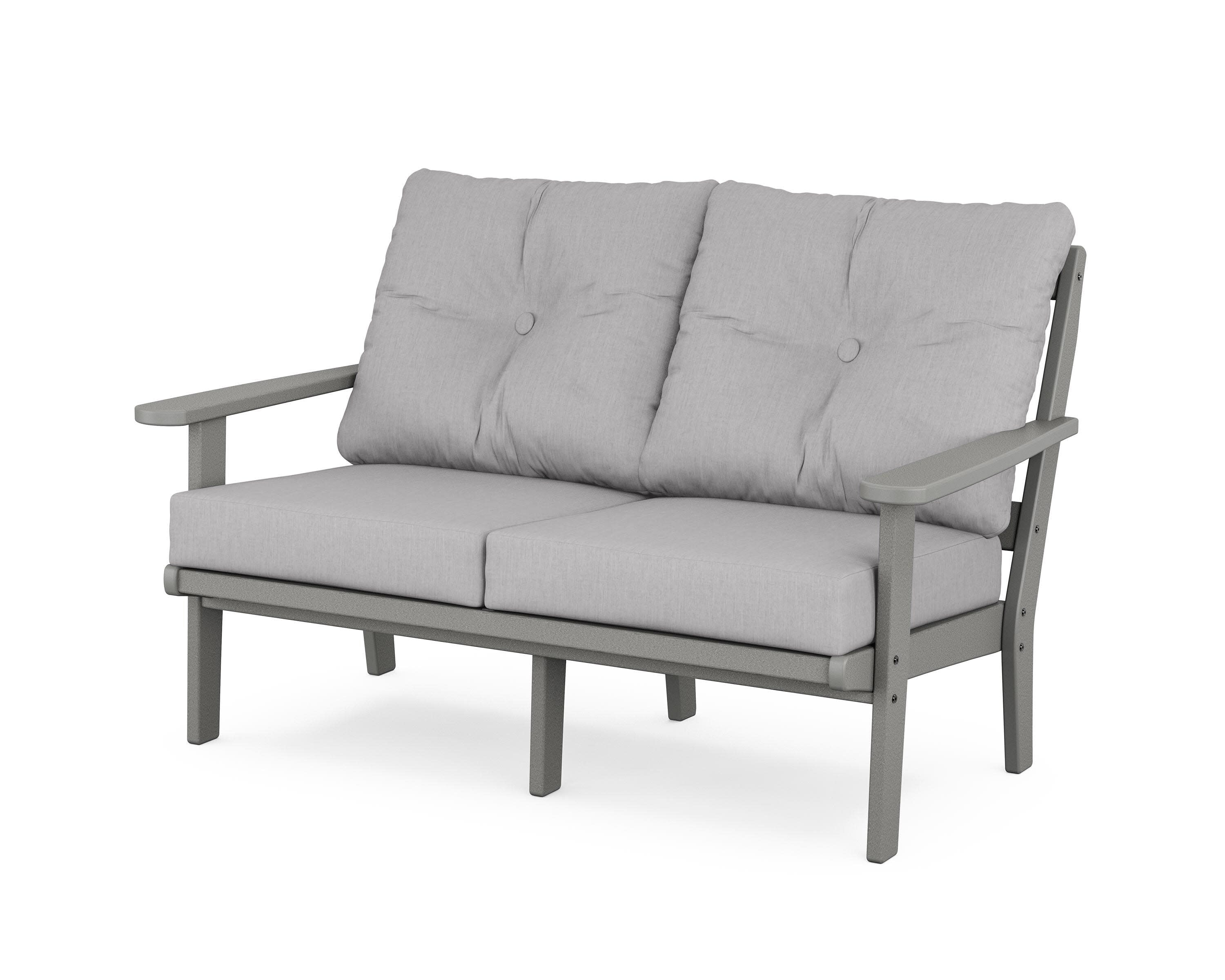 Cape Cod Deep Seating Loveseat in Stepping Stone / Granite