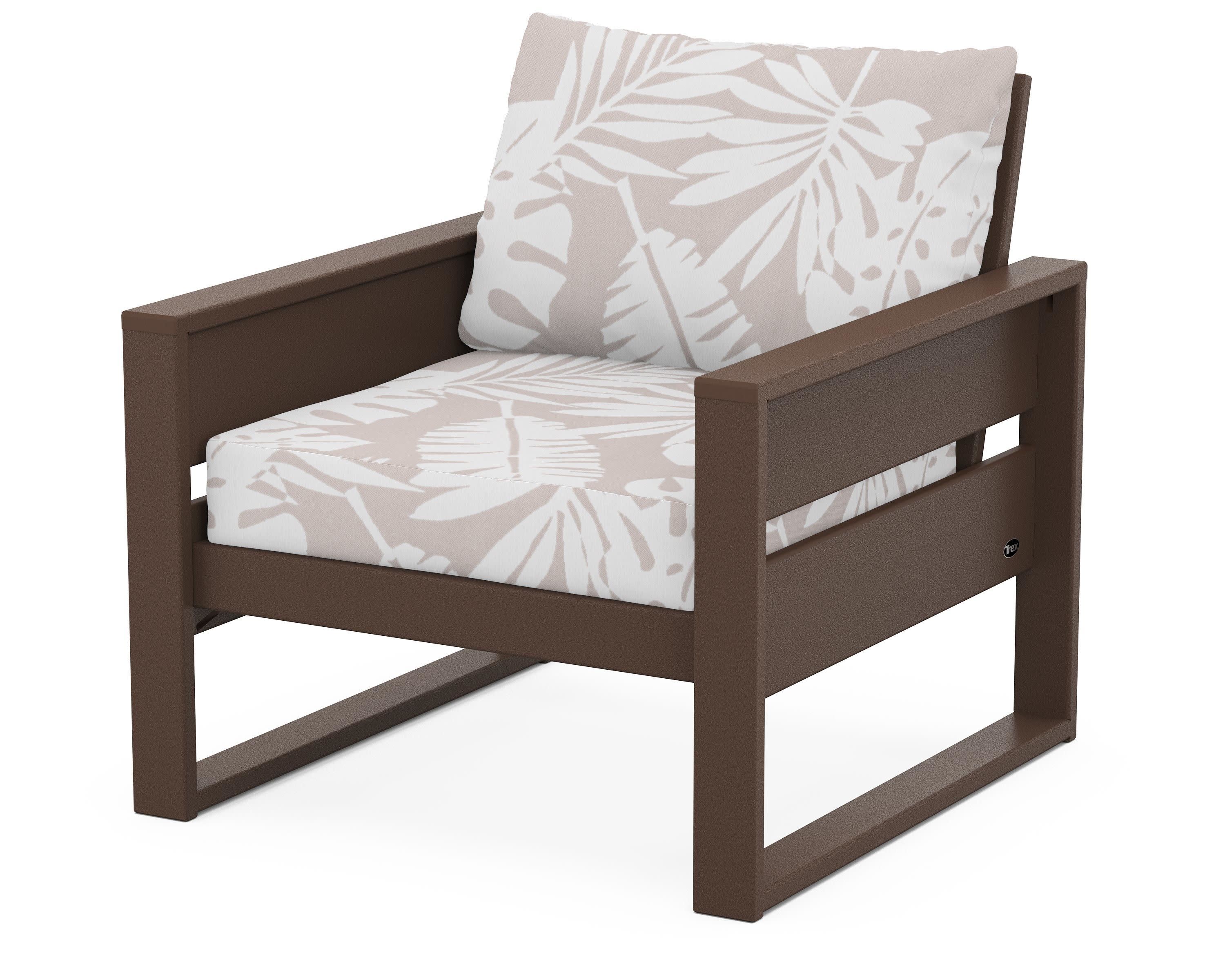 Eastport Club Chair in Vintage Lantern / Leaf Dune Burlap