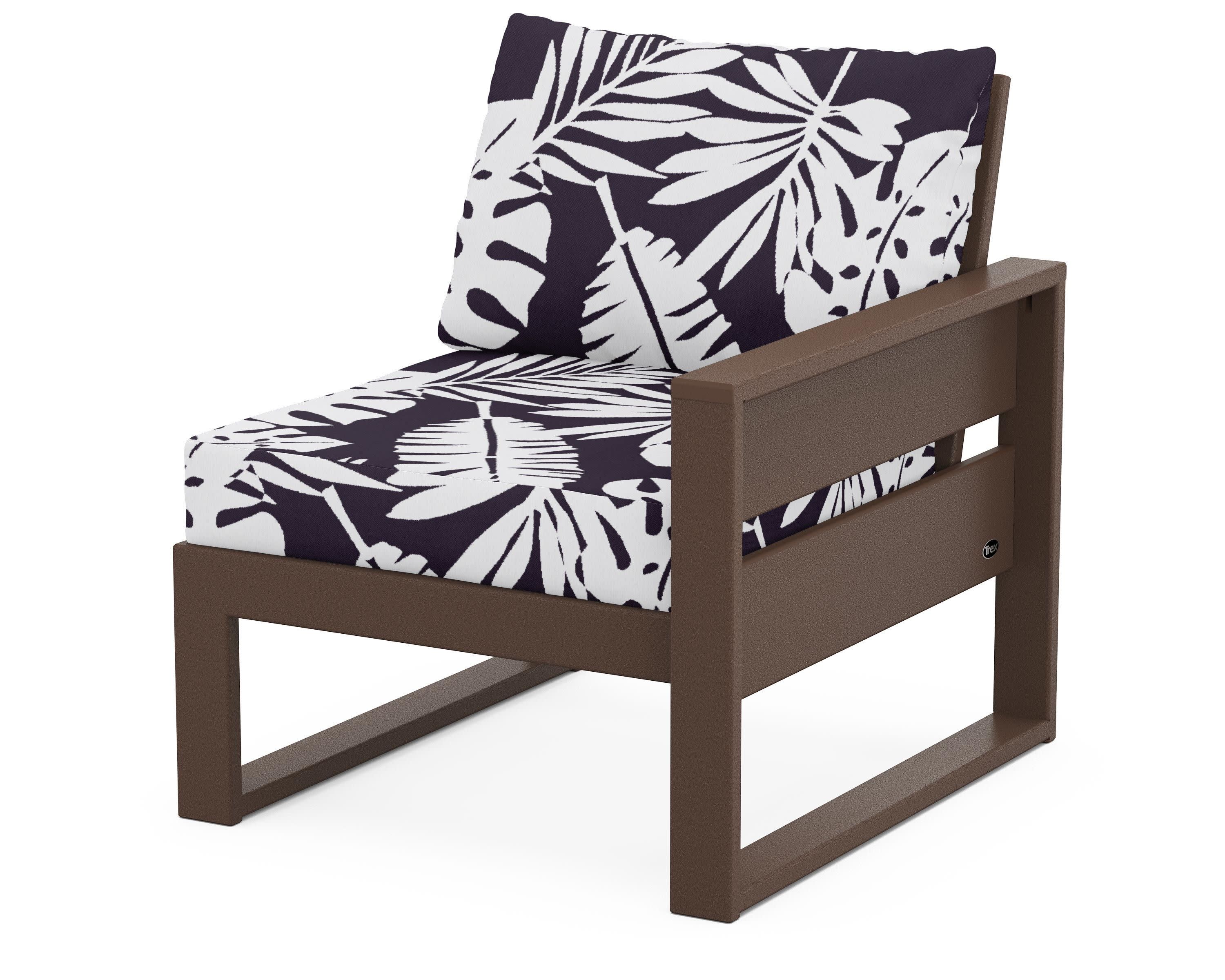 Eastport Modular Right Arm Chair in Vintage Lantern / Leaf Navy